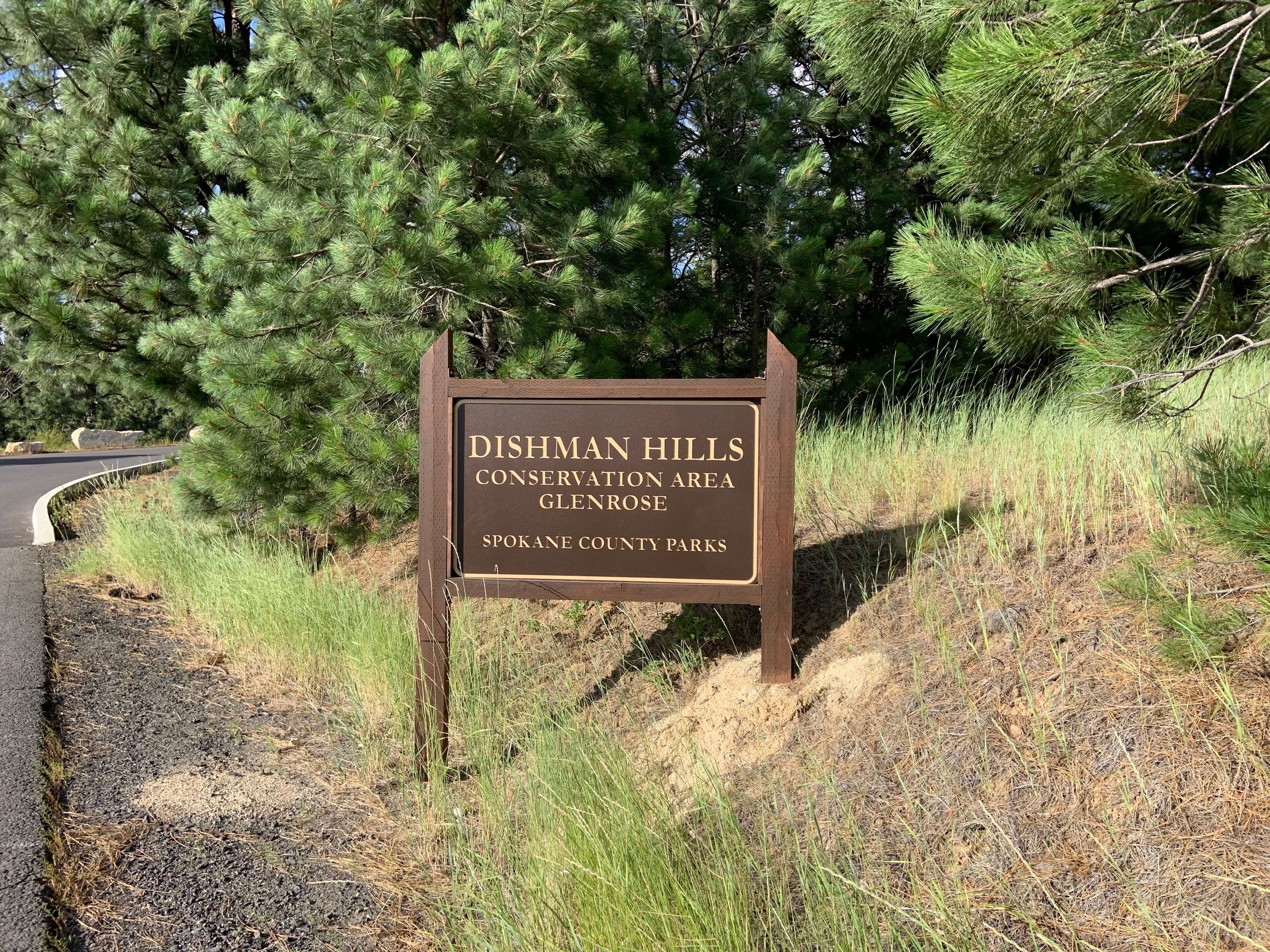 Dishman entrance sign