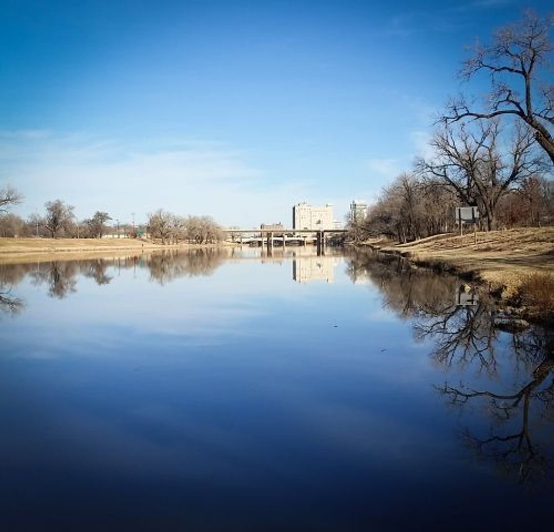 The Wichita skyline from Lincoln Street.