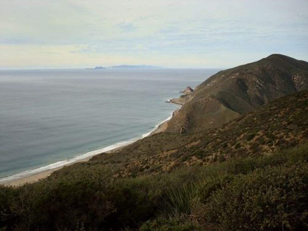 Ocean view from Backbone Trail, Ray Miller Trail in Point Mugu State Park