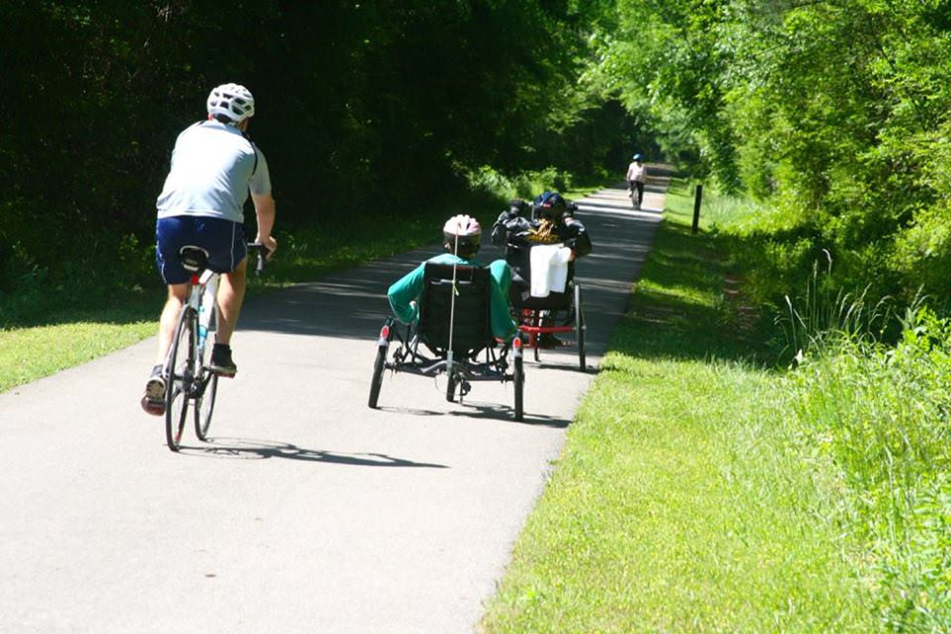 Individuals with and without disabilities can ALL participate and enjoy physical activity. Photo by Lakeshore Foundation.