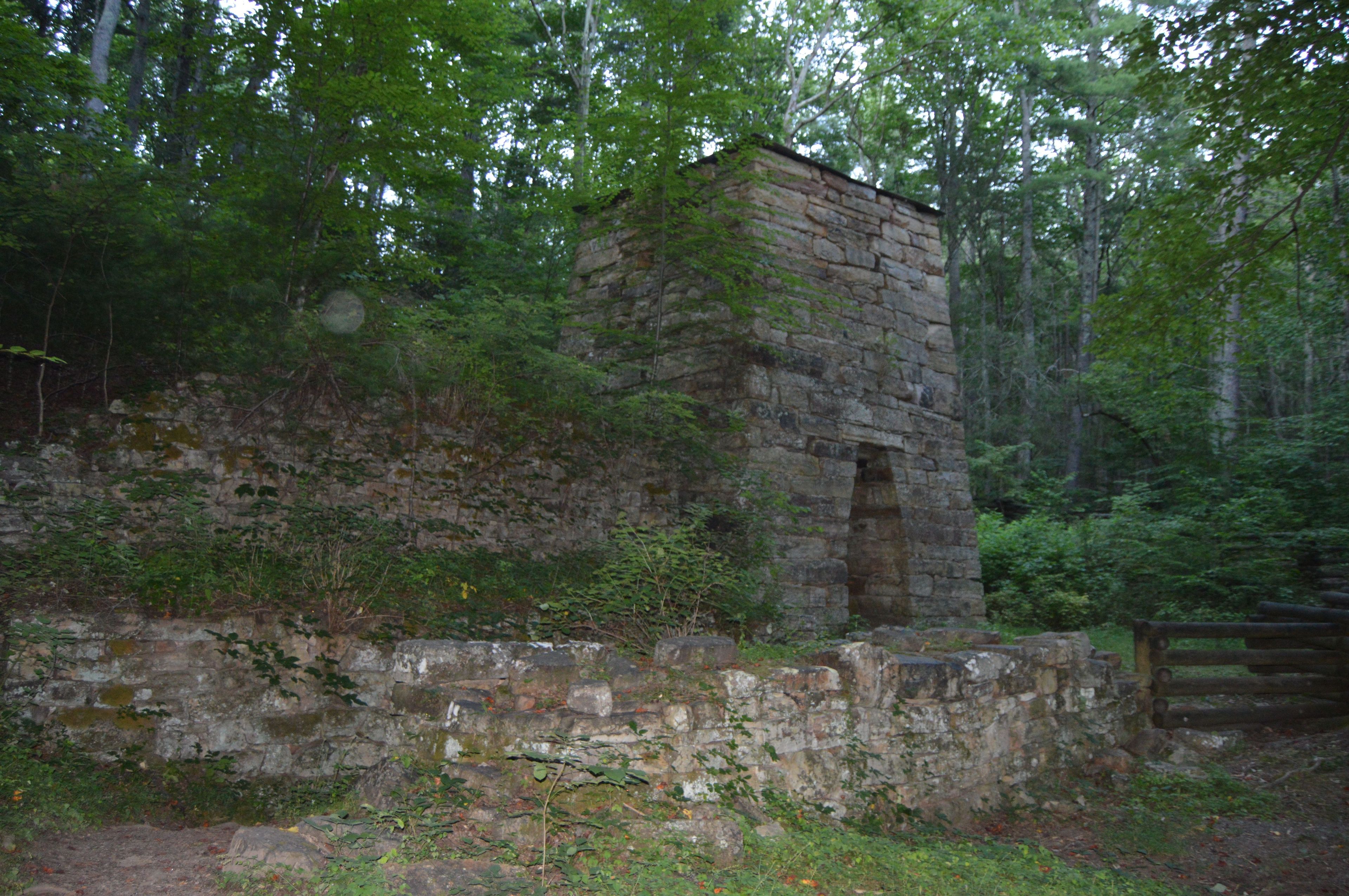 Roaring Run Furnace built in 1832. Photo by Nyttend.