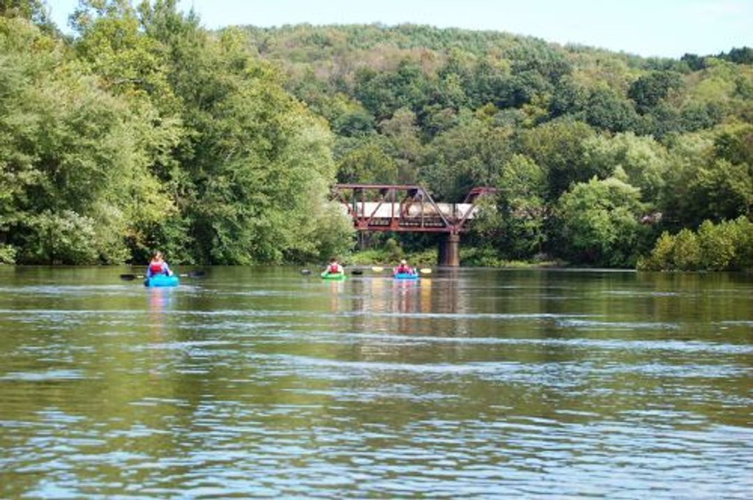 Kiski-Conemaugh water trail users will pass by several bridge piers, rail road and old automobile bridges.