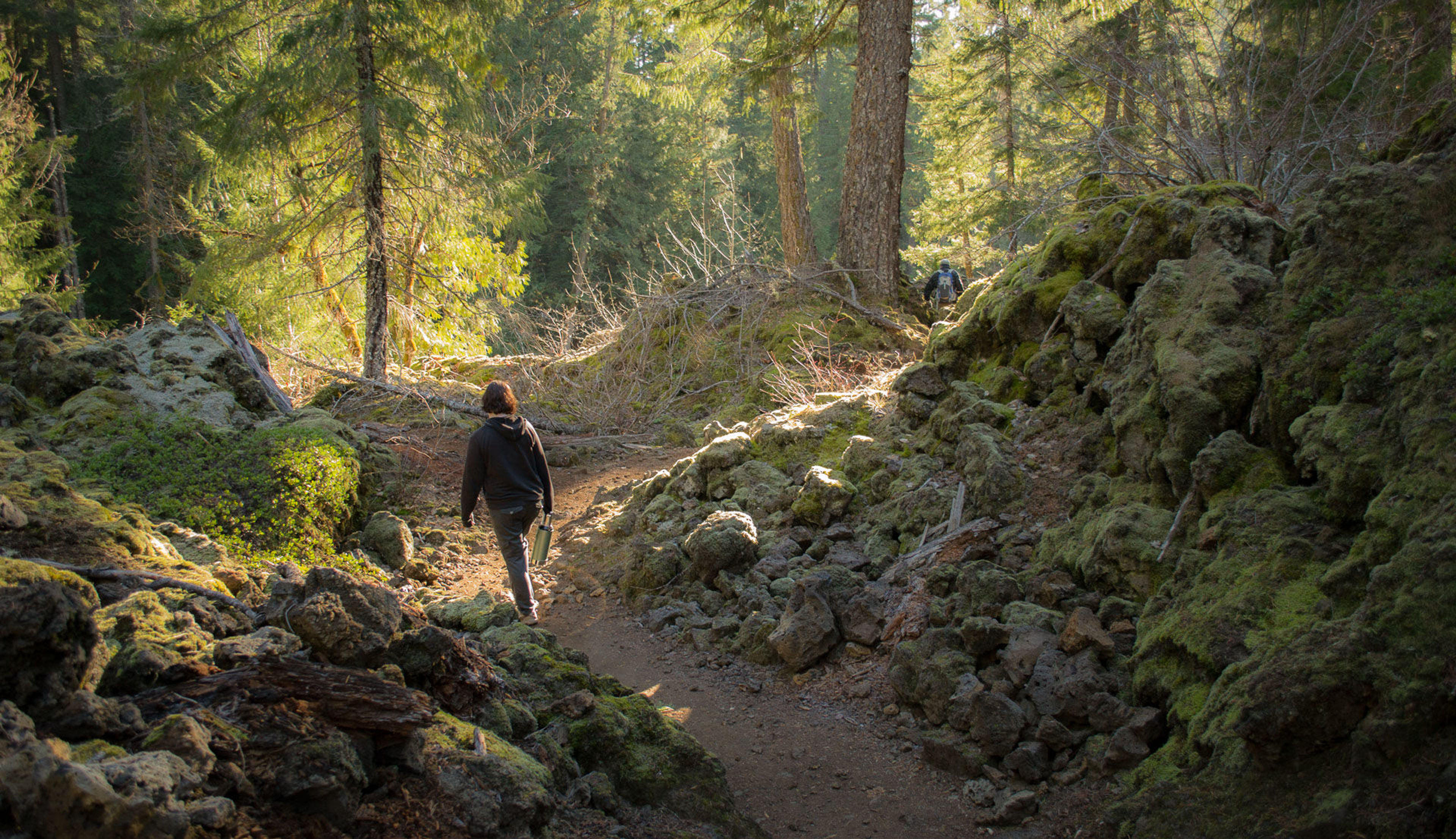 Lava fields along the trail. Photo by Michael T.