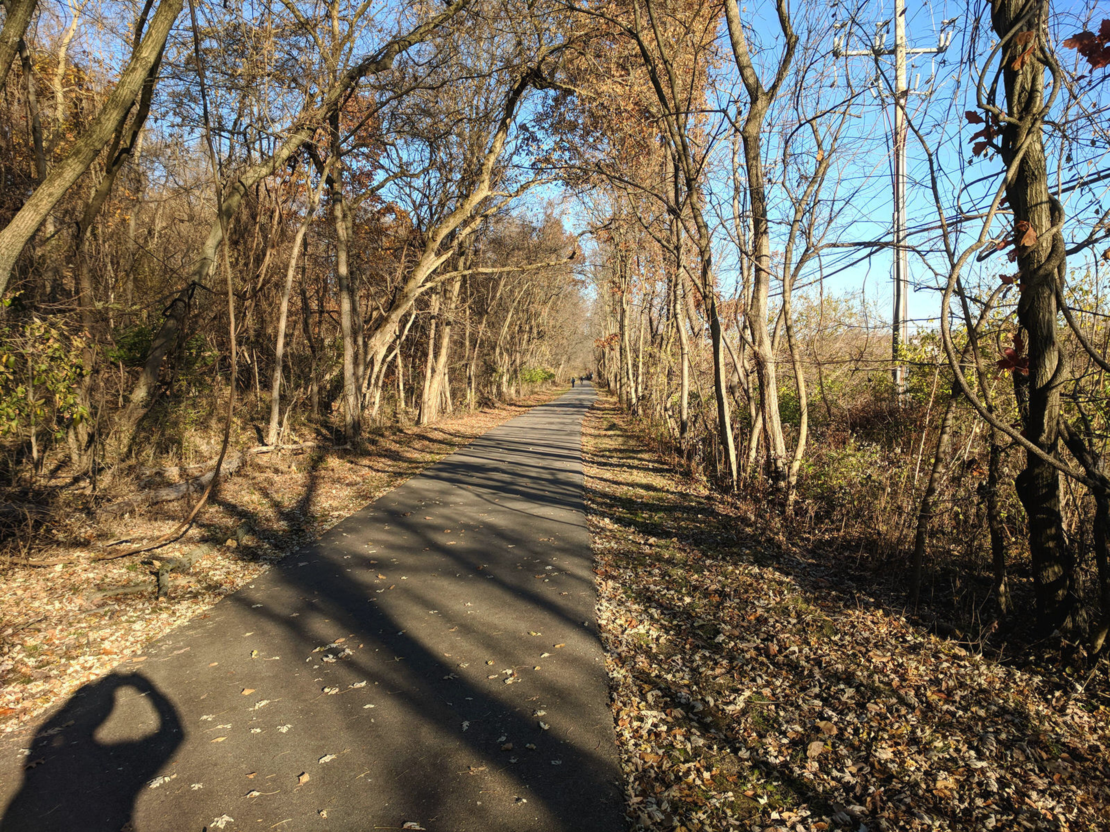 Philly to VF Bikeway - near Betzwood picnic area in Valley Forge NHP - 11-28-2017. Photo by Jim Walla.