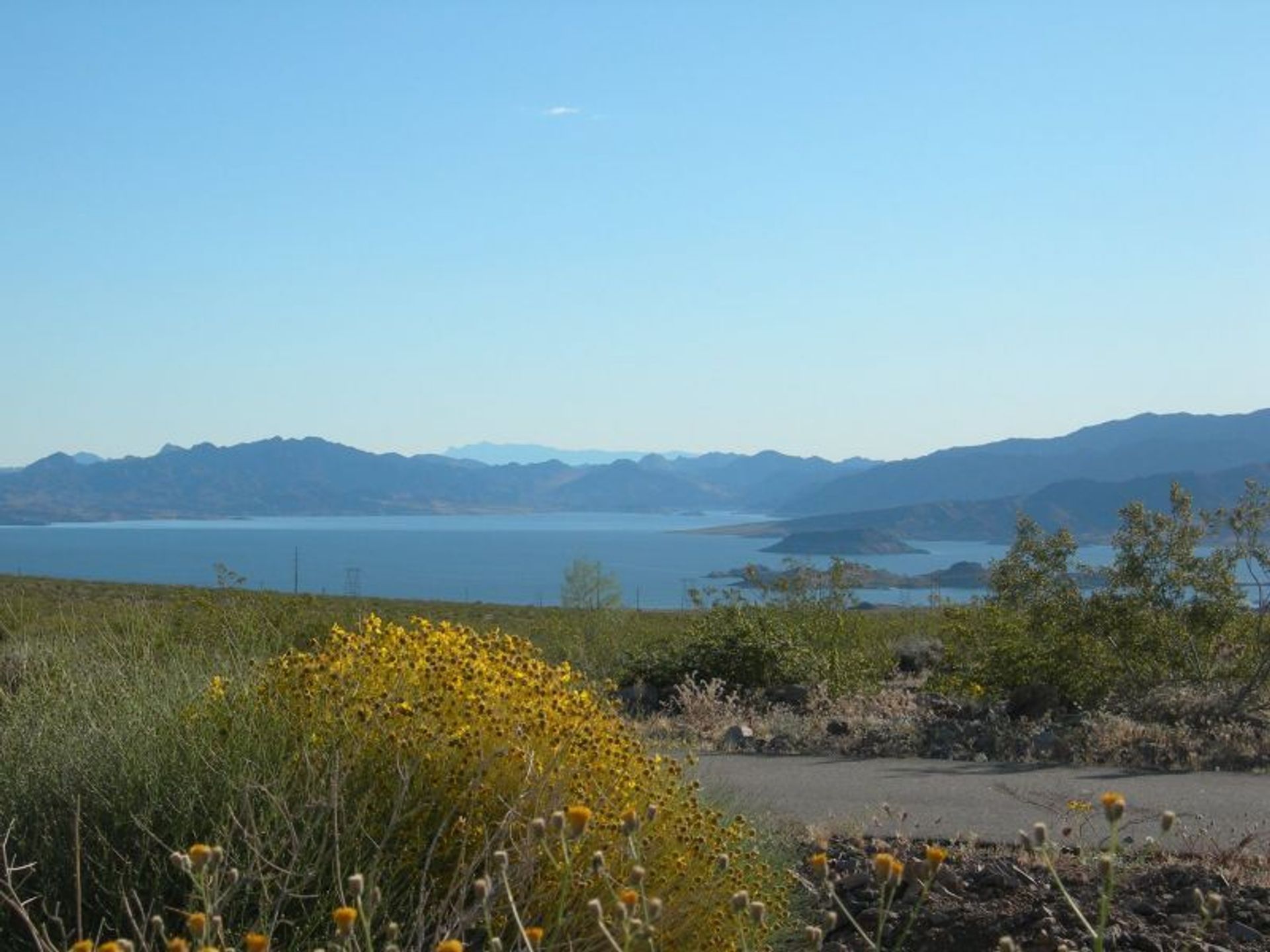 View of Lake Mead in the background