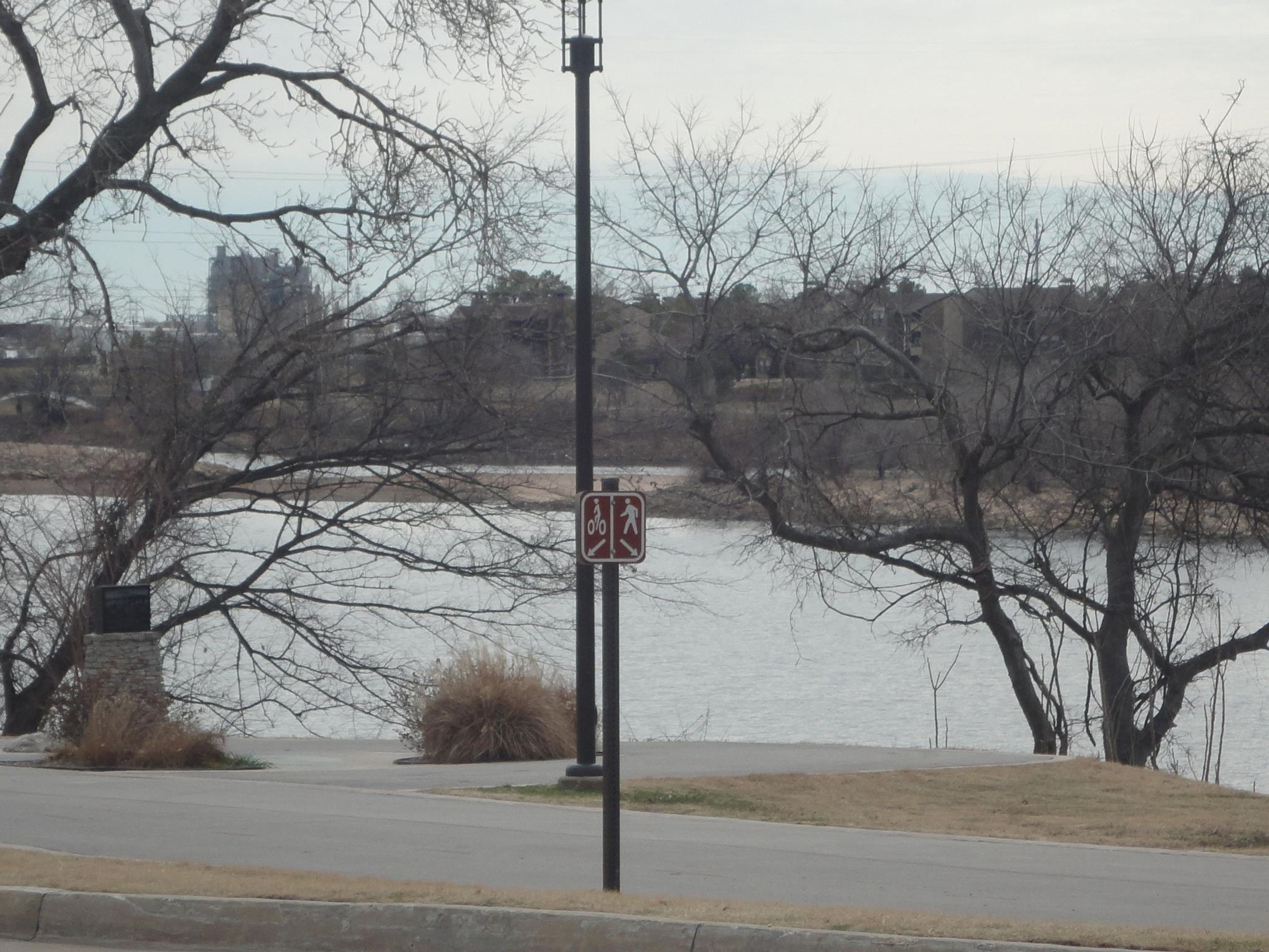 The Riverside drive & walk trails in down town Tulsa along the Arkansas river. Photo by Shanti Thokchom.