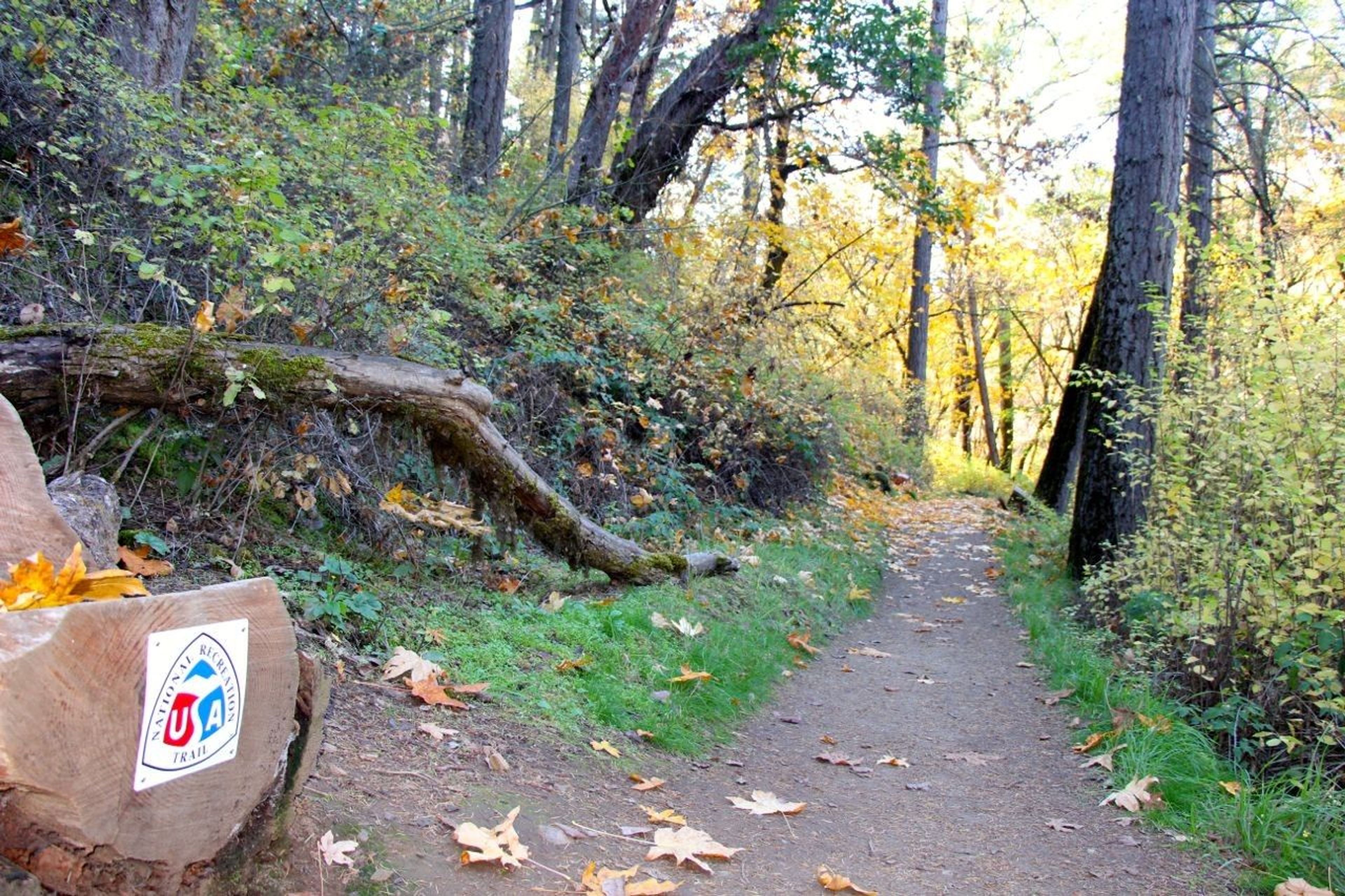 New NRT signs on the trail!. Photo by Larry Smith.