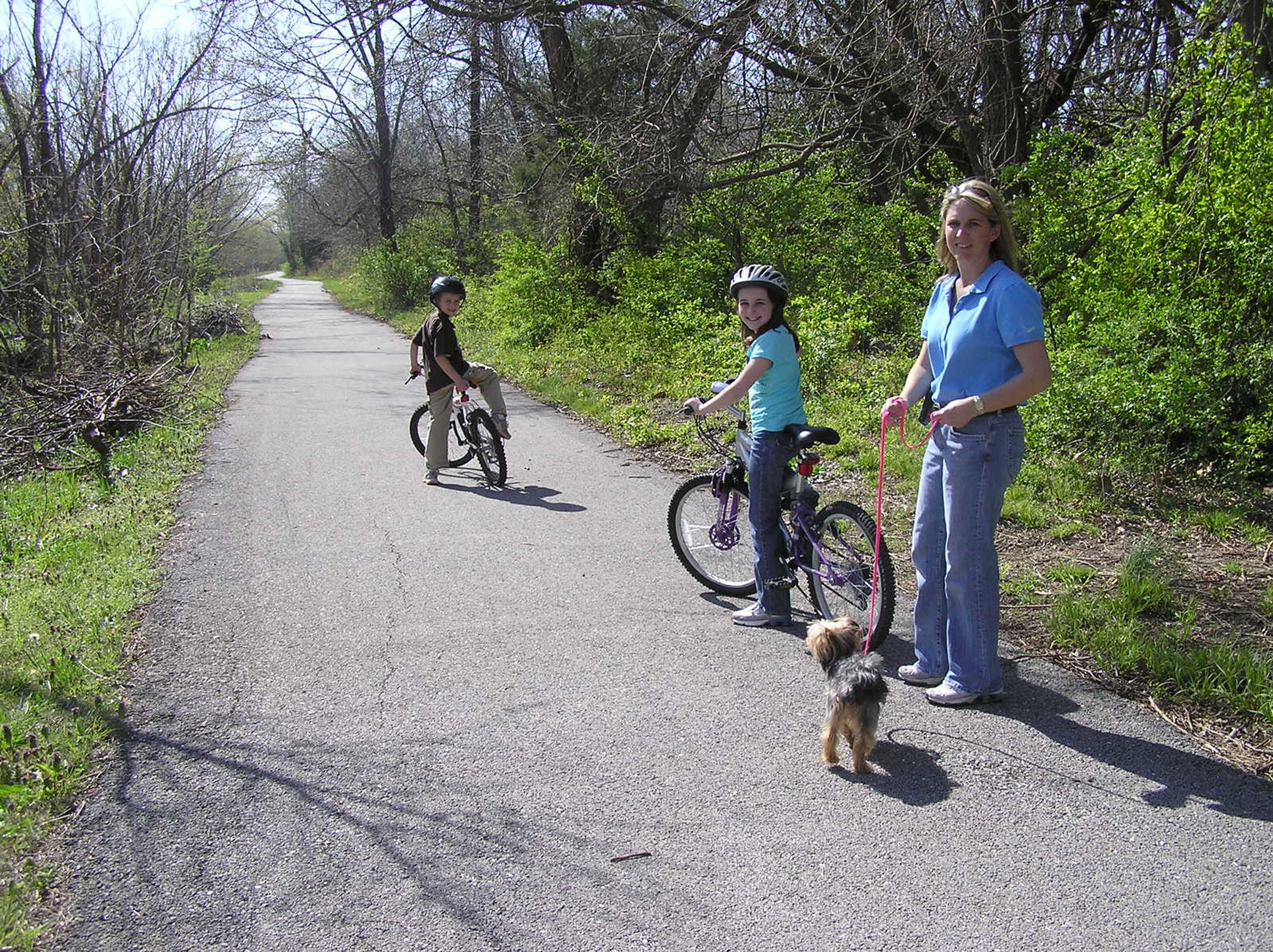 Biking to school. Photo by Terry Whaley.