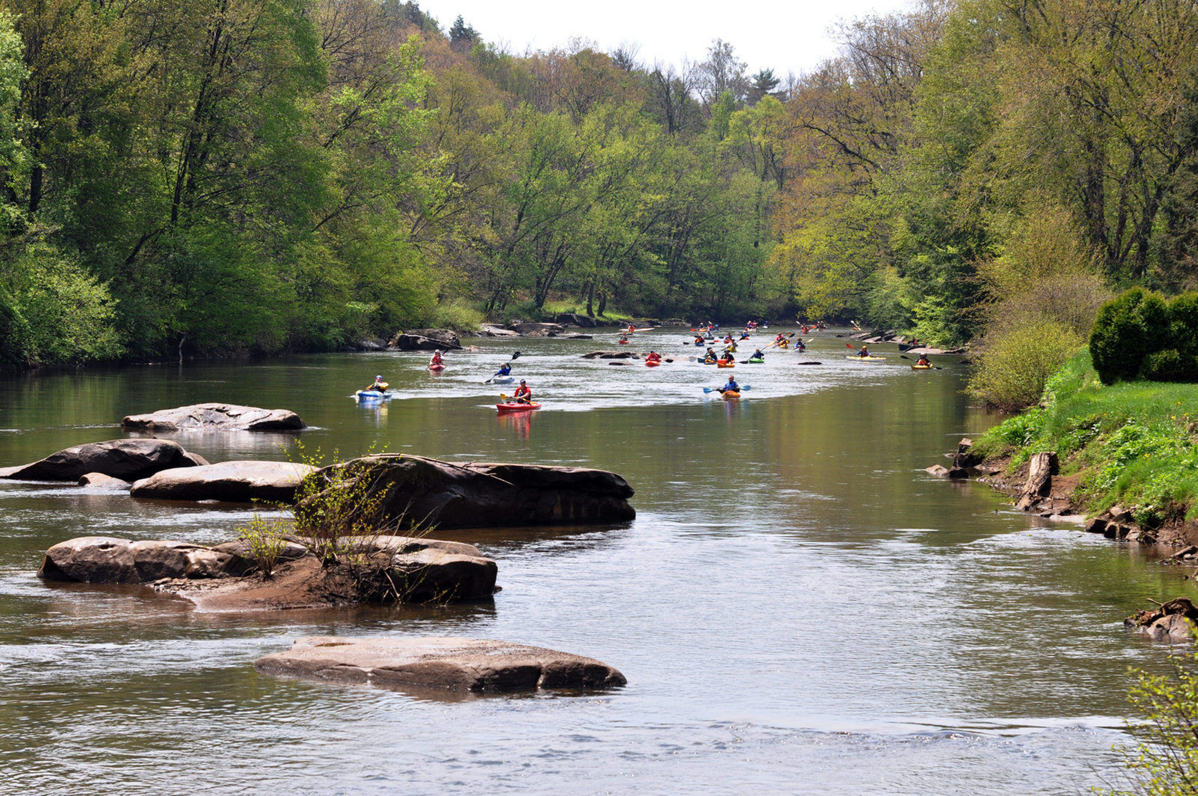 Kayaking on the river near McGees Mills. Photo by Sherri Clukey.