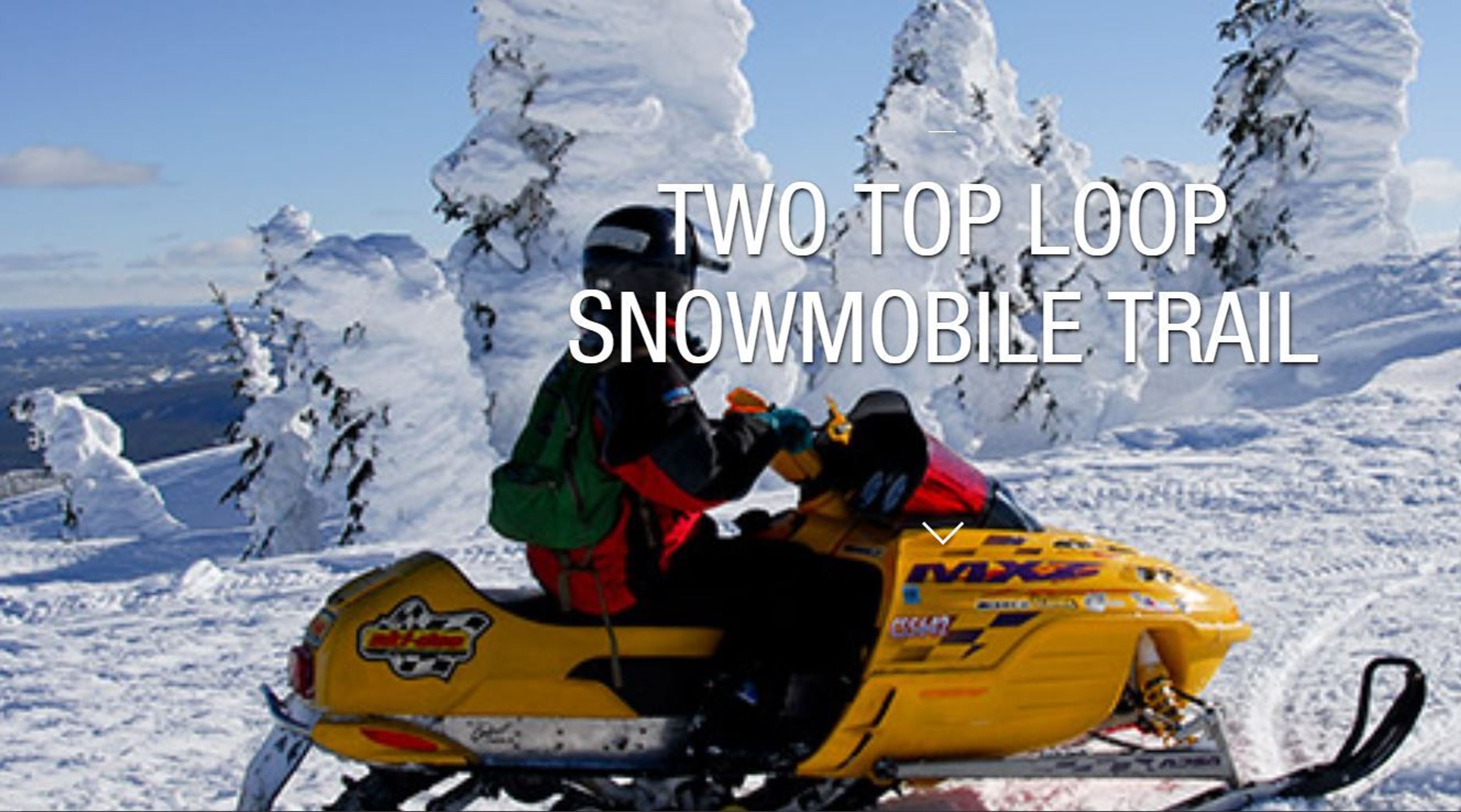 Two Top Snowmobile Trail in Custer Gallatin National Forest.