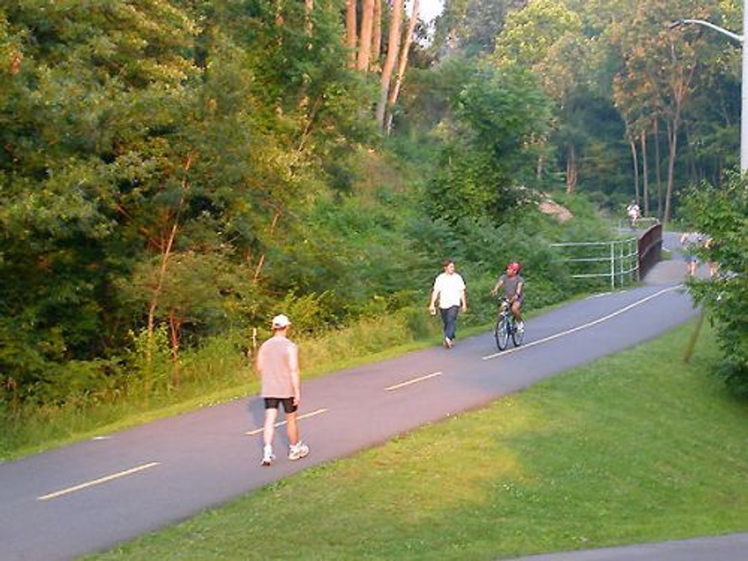 Washington and Old Dominion rail trail in Arlington, Virginia (June 7, 2004)