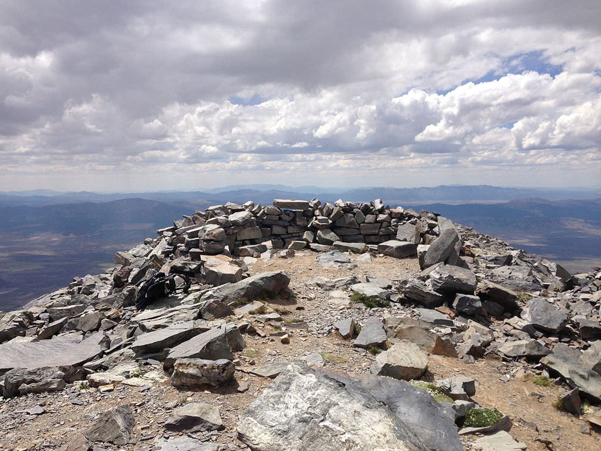 The summit of Wheeler Peak. Photo by Famartin.