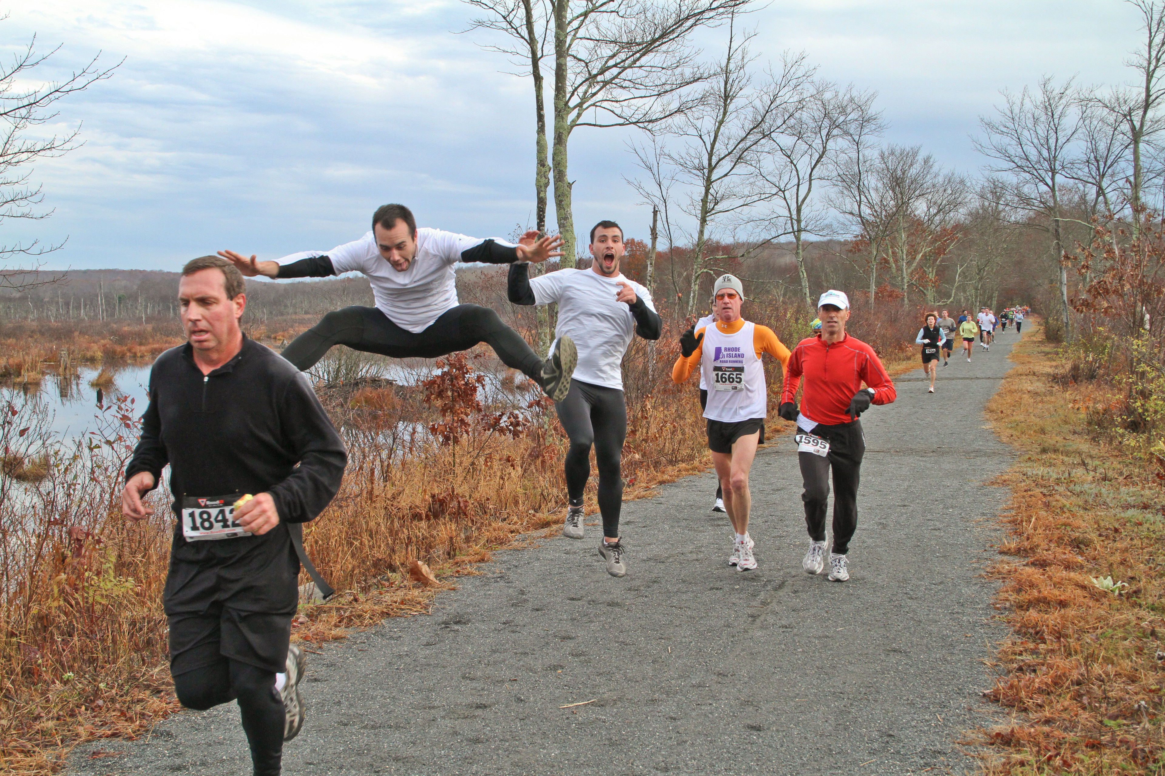 The Ghost Run half-marathon is held each year in early November. Photo by Stan Malcolm.