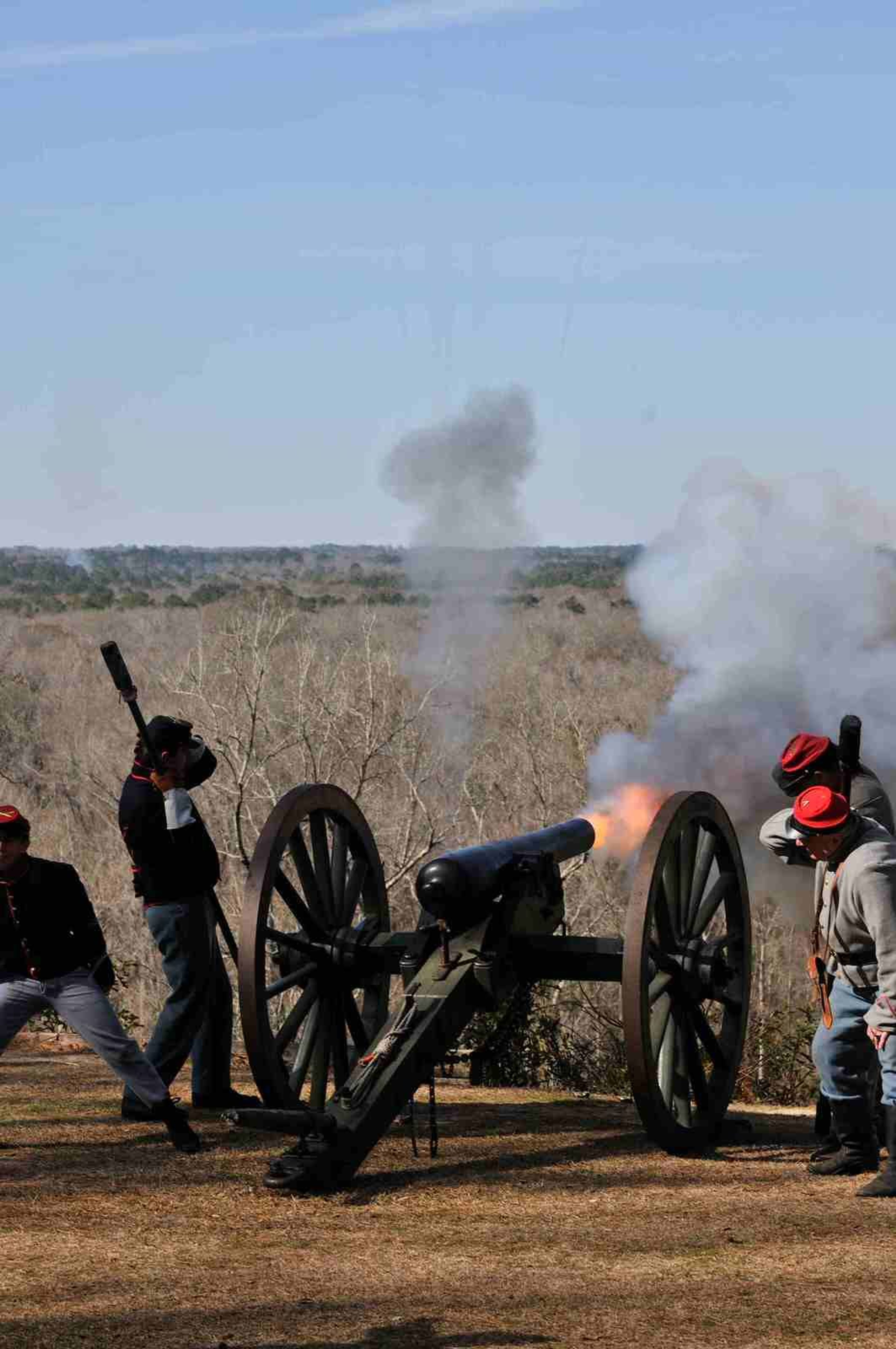 Cannon Fire. Photo by Florida DEP.