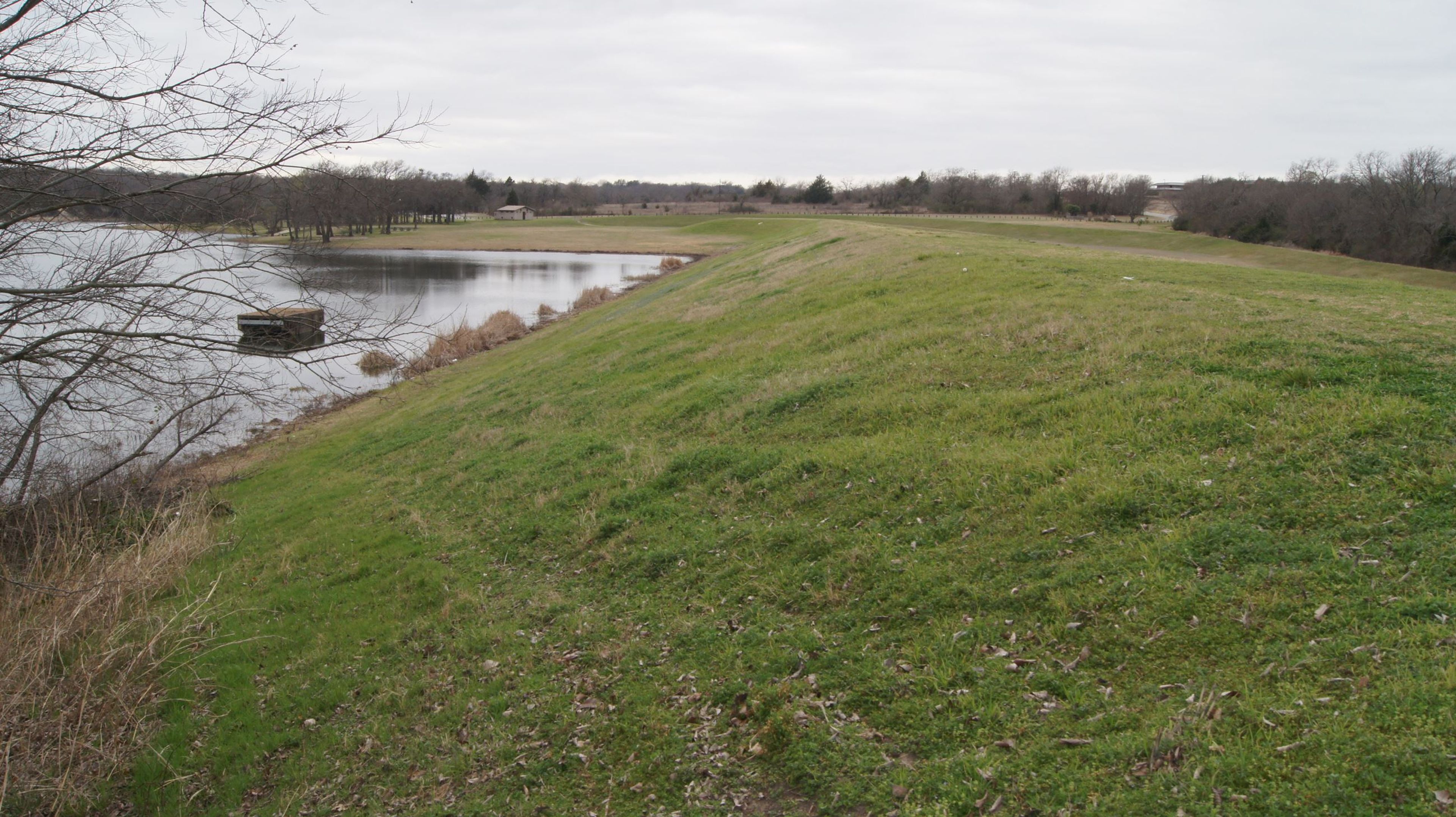 Pickens Lake shoreline. Photo by Sherman Parks and Recreation.