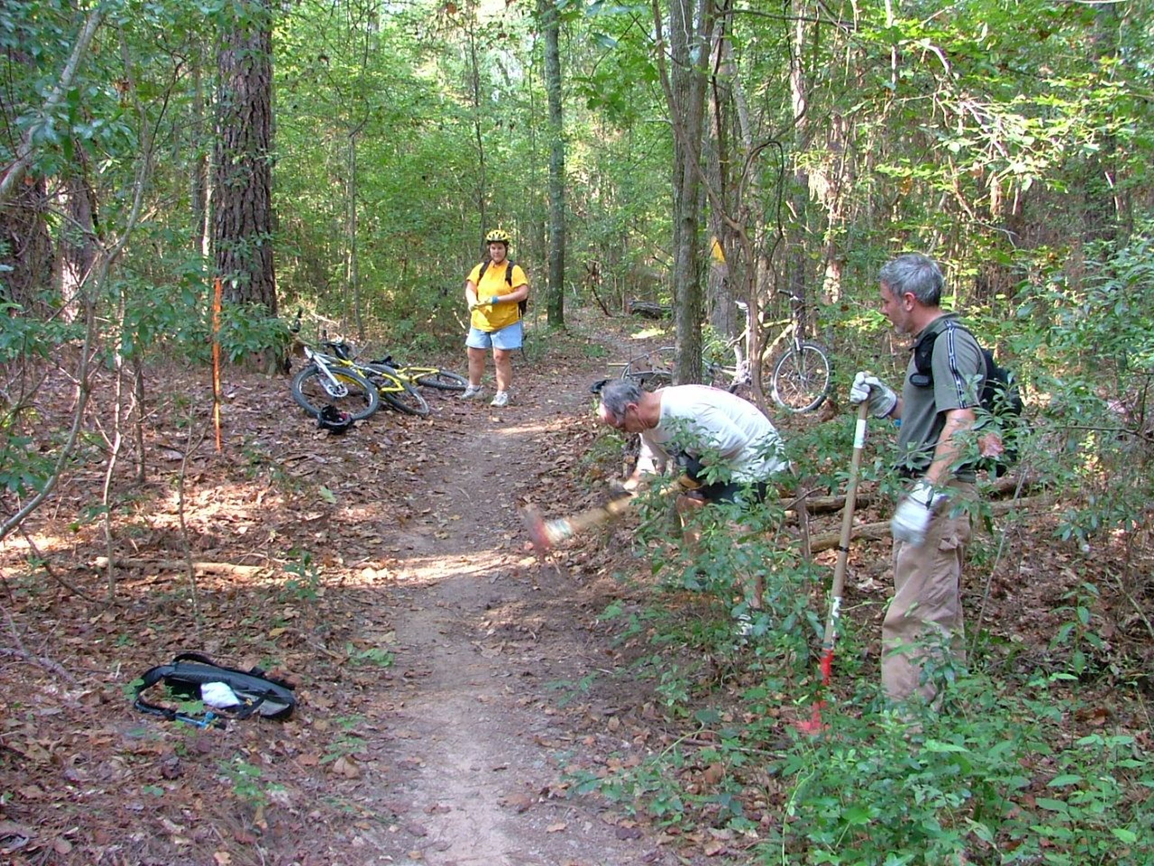 SORBA-CSRA members clearing debris.