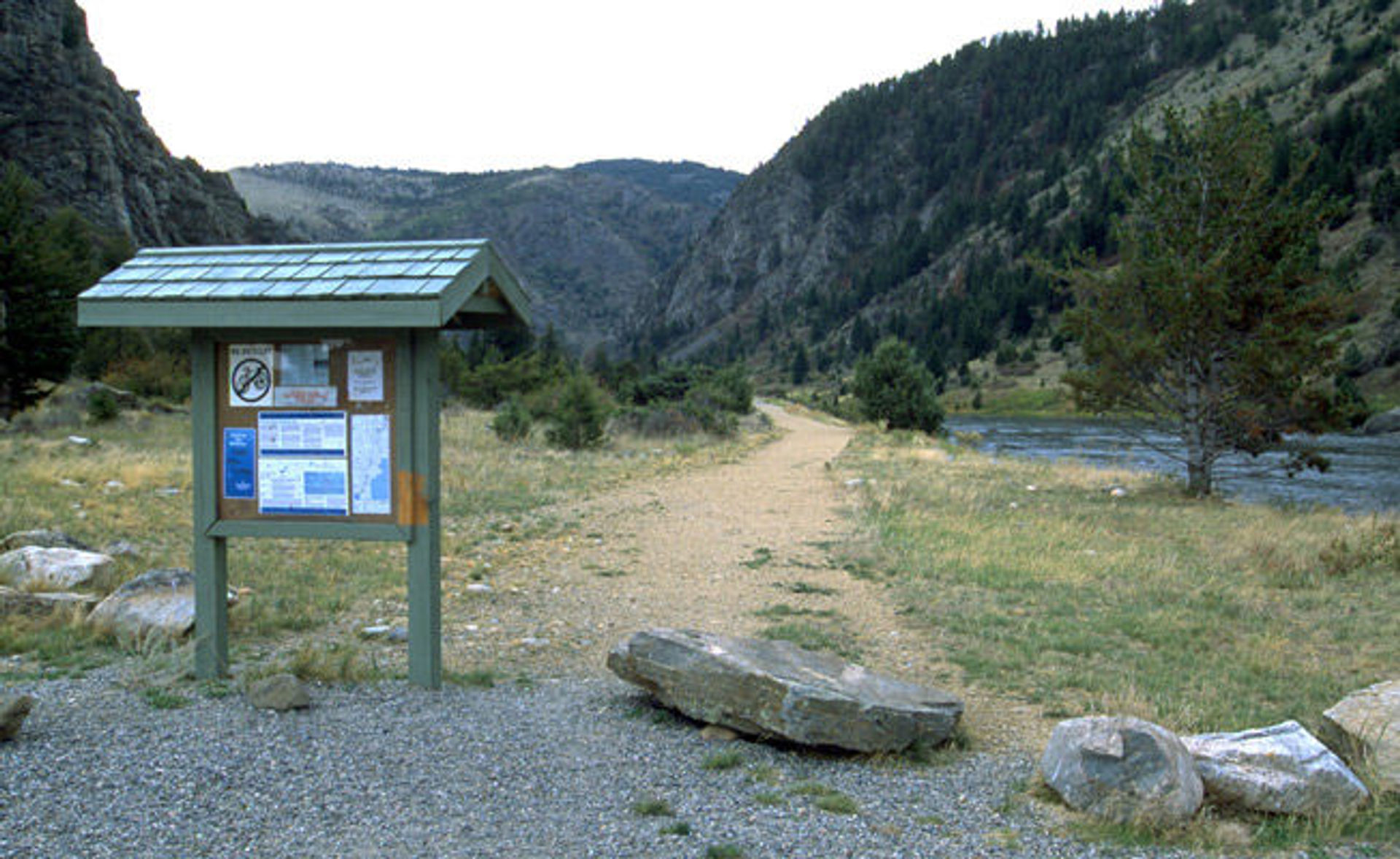 The trail follows the river for the length of the canyon. Photo by BLM.