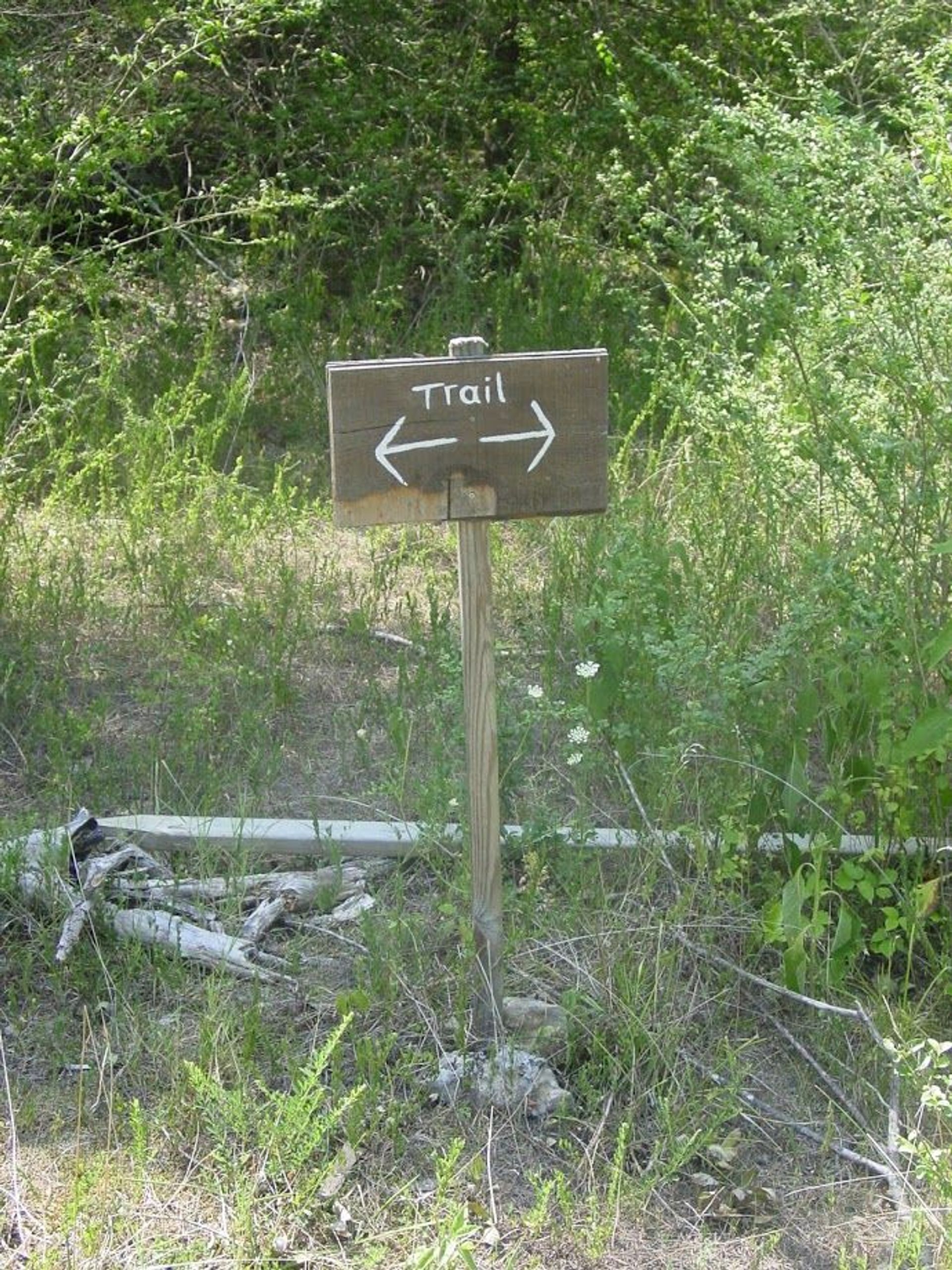 Trail sign. Photo by Kelly Stewart.