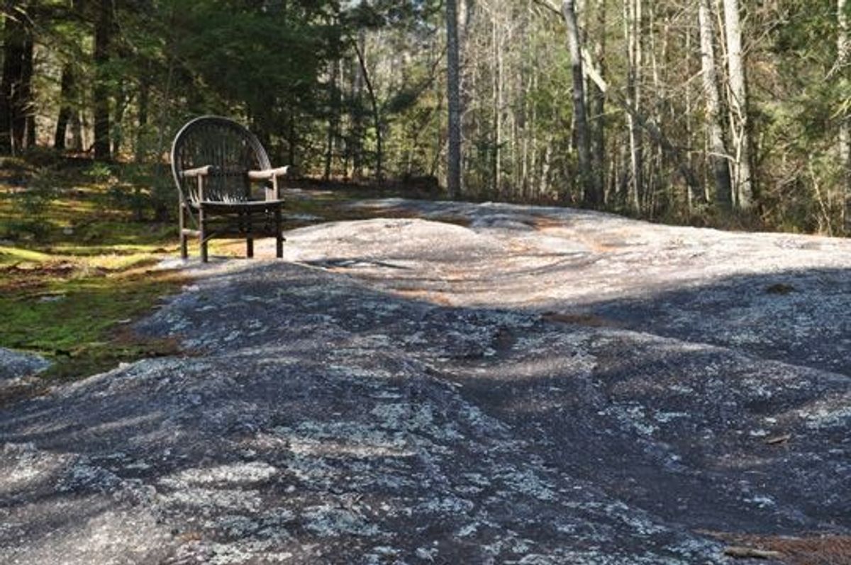 Sandburg's Rock. Photo by NPS.