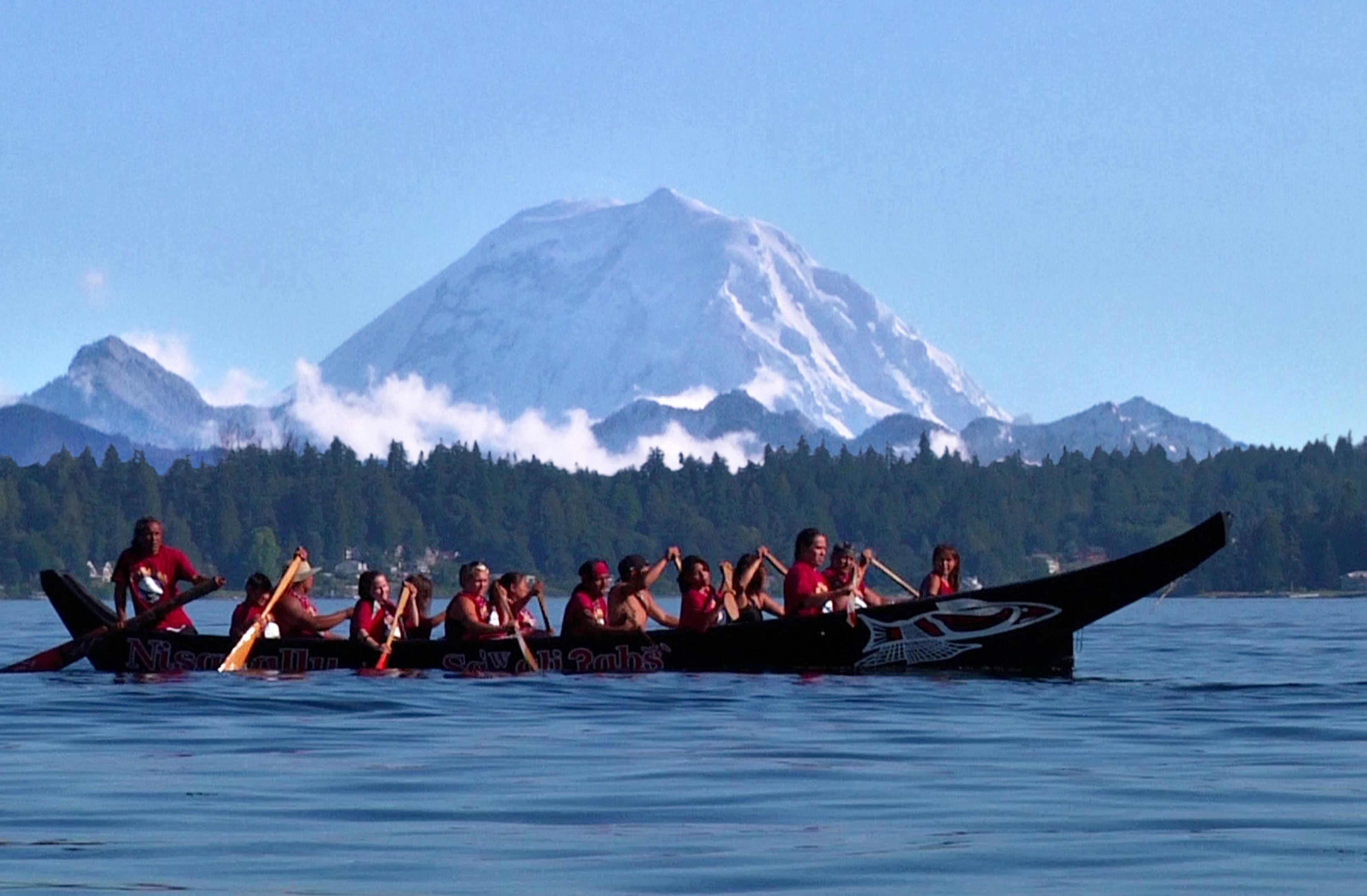 Nisqually Tribal Canoe Journey. Photo by Rich Deline.