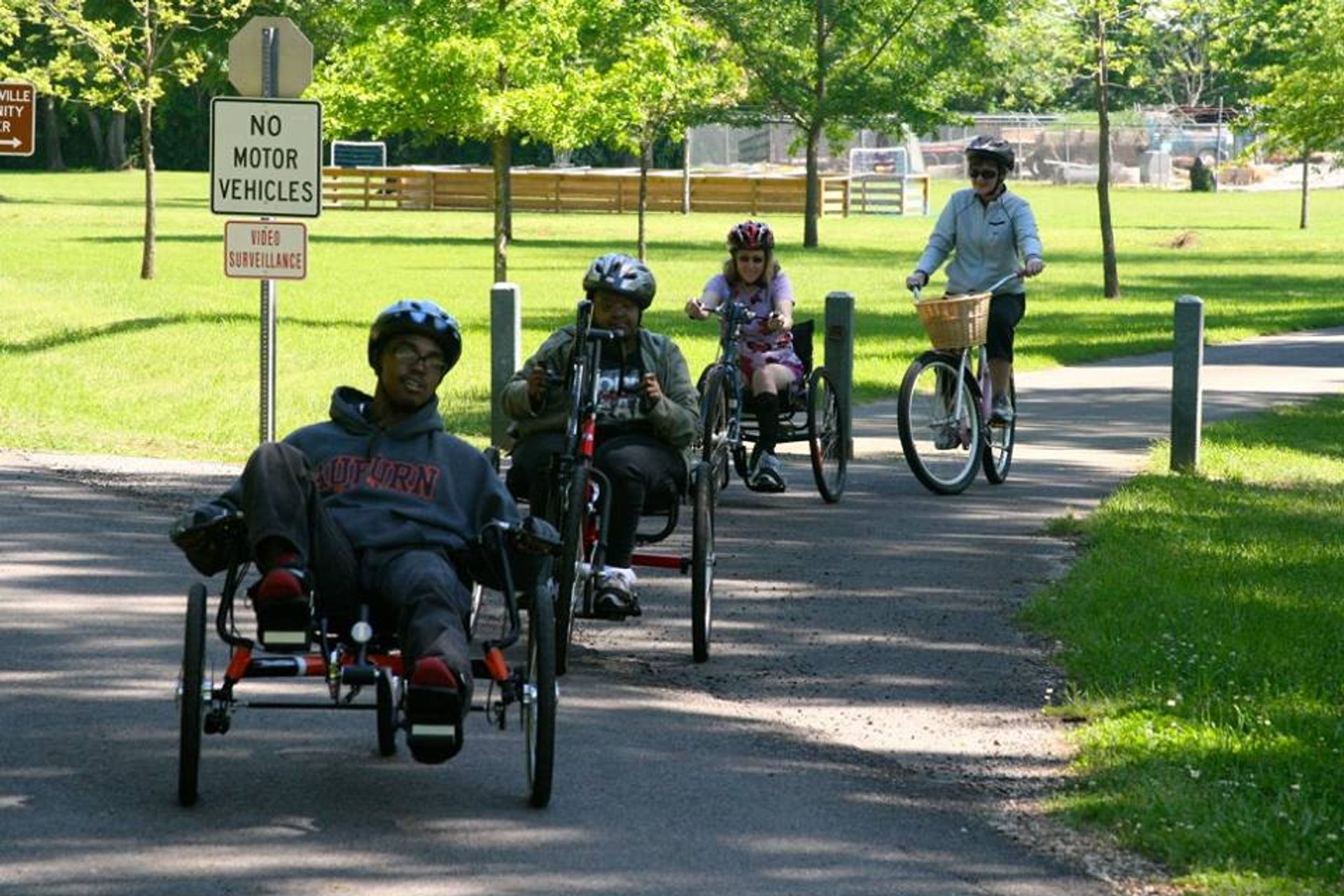 Individuals with and without disabilities can ALL participate and enjoy physical activity. Photo by Lakeshore Foundation.