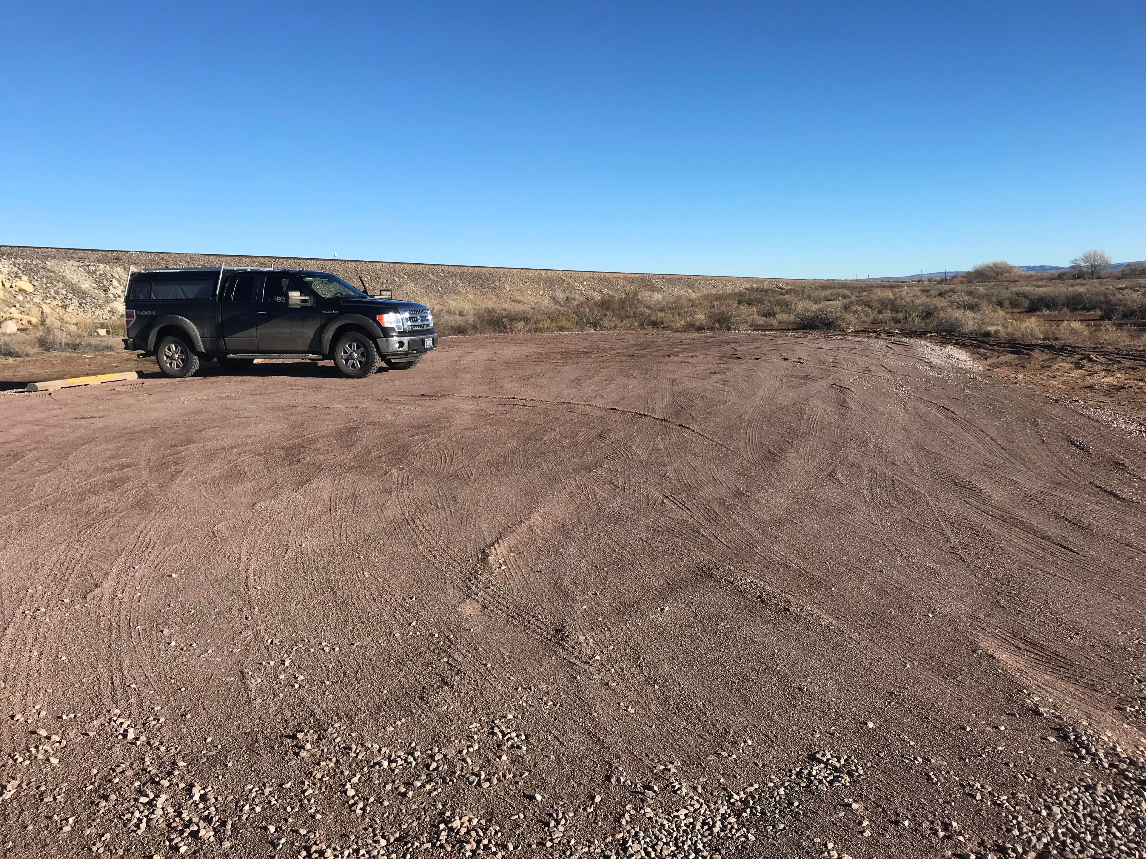 Parking Area. Photo by Pam Riches.