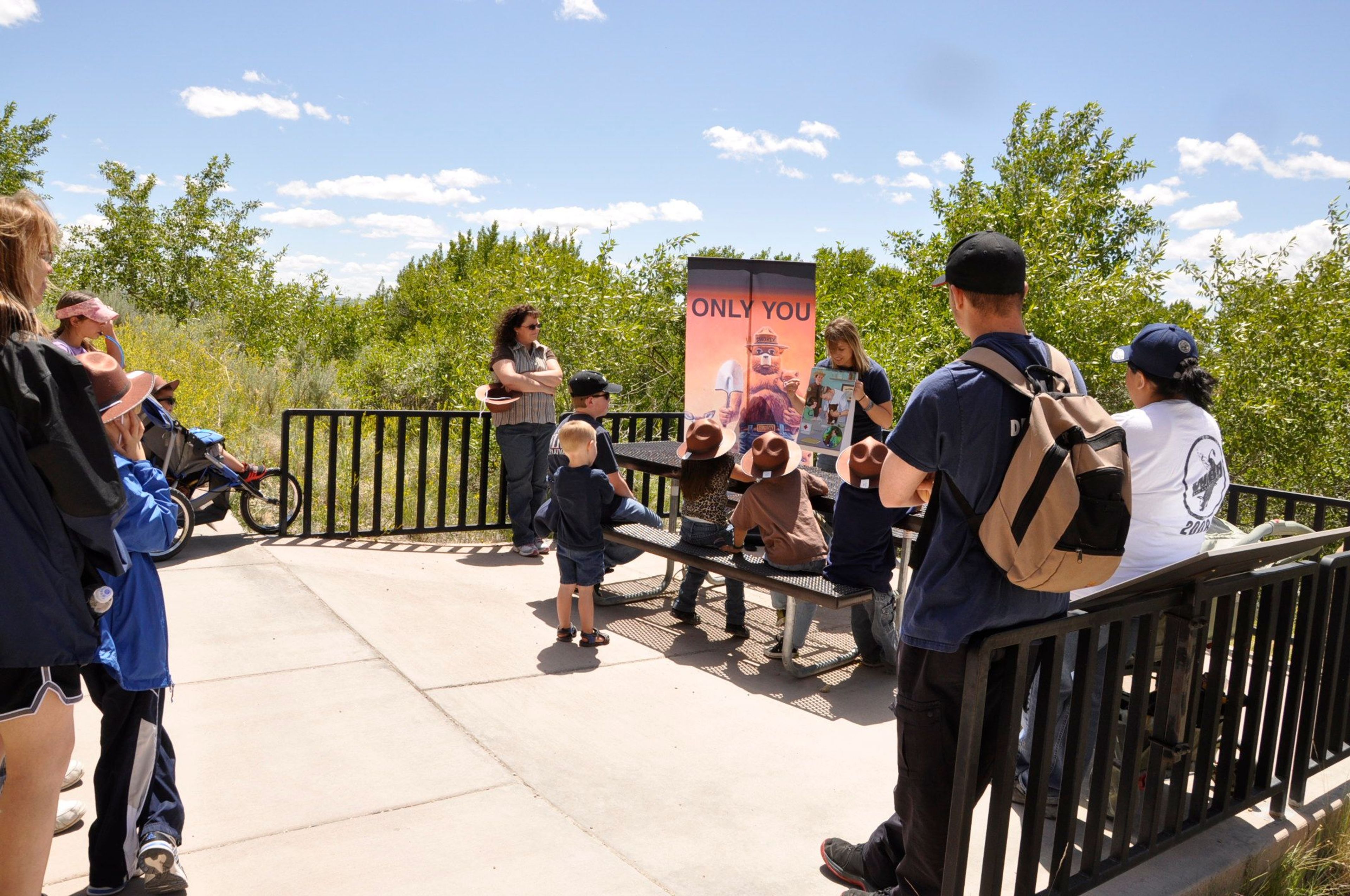 Early forest fire education. Photo by Sarah Wheeler.