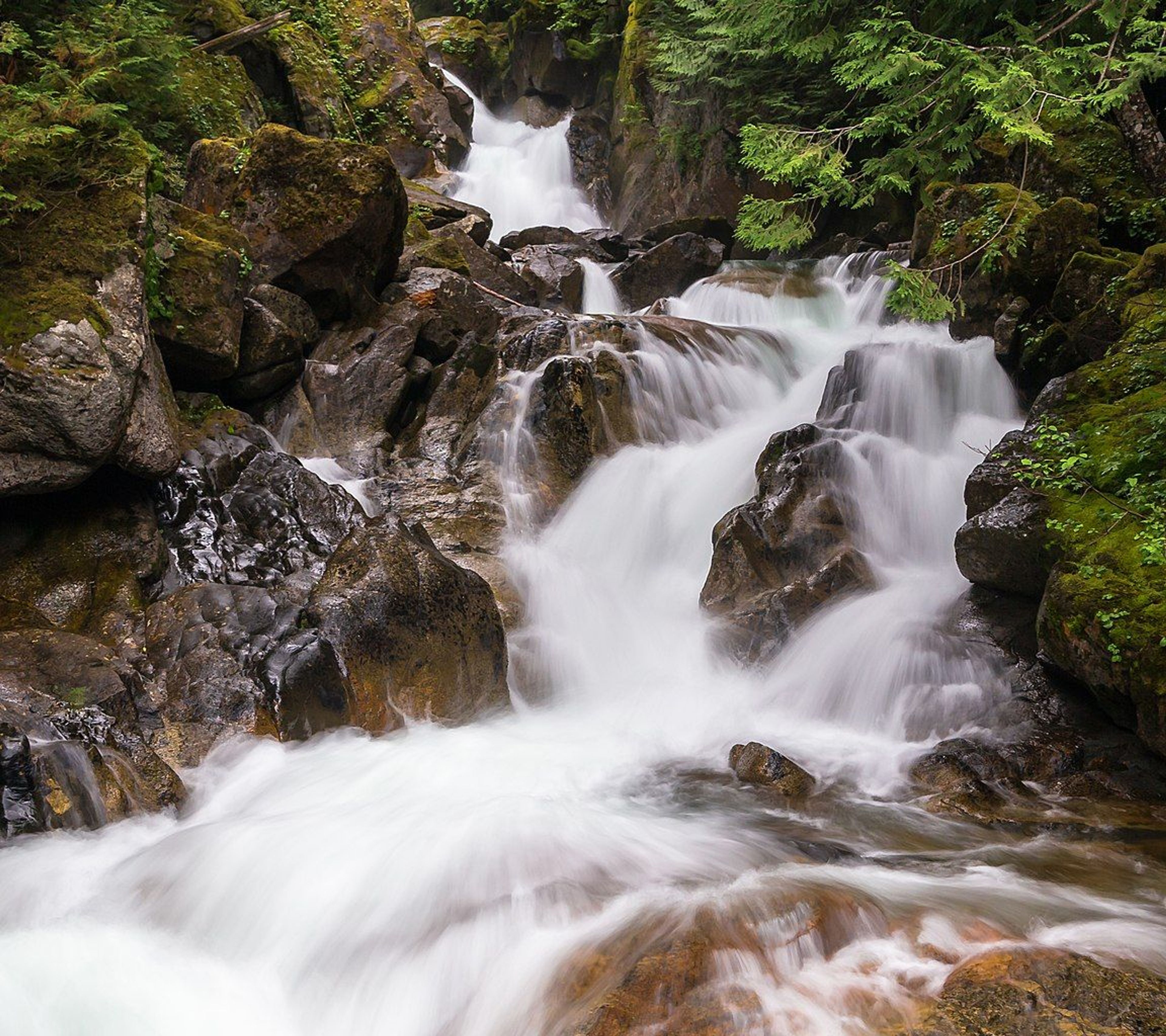 We saw the sign for this place and decided to stop and see how far we would have to hike to see the actual falls. Turns out the. Photo by Jonathan Miske.