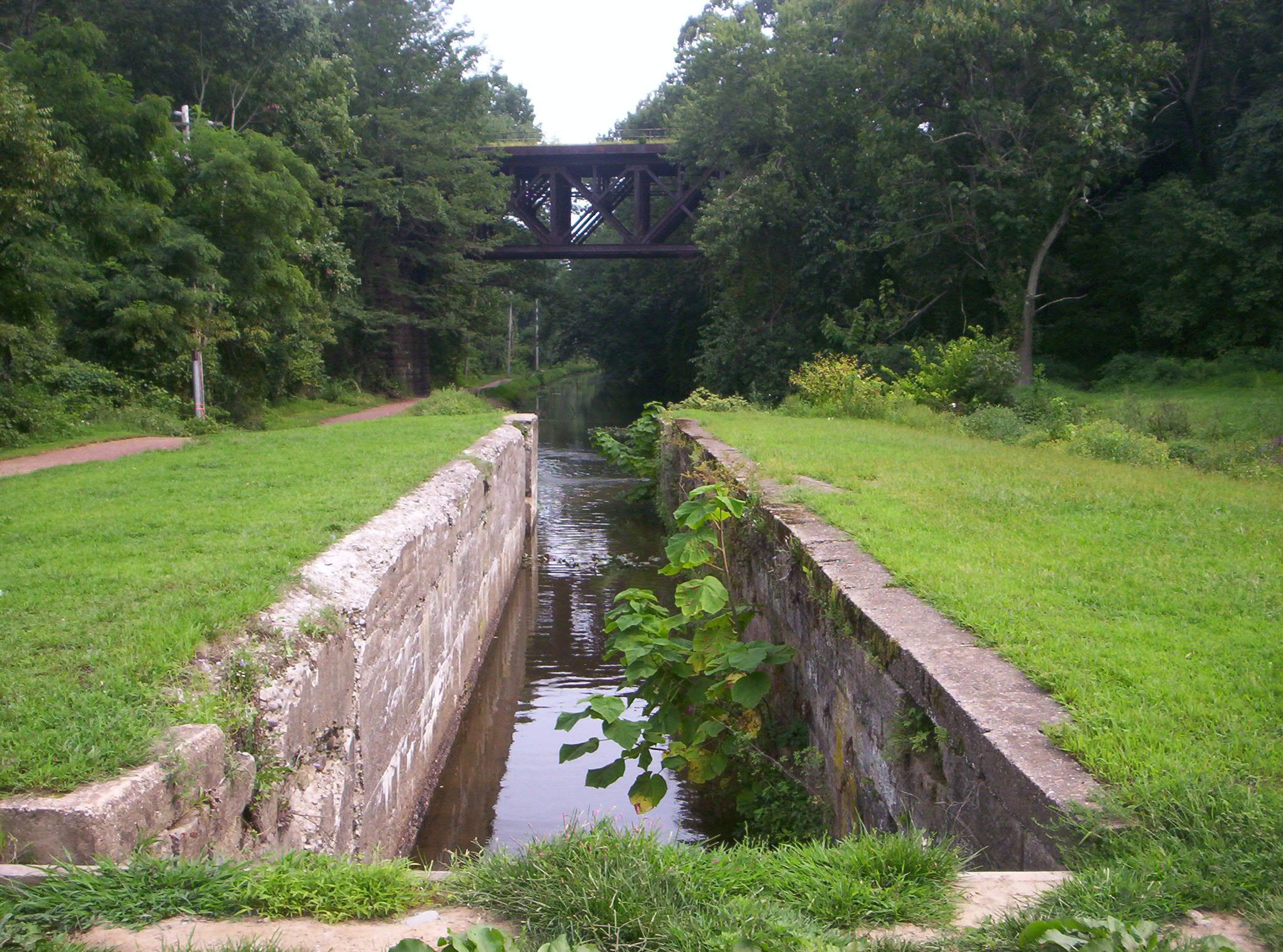 Delaware Canal State Park - SEPTA R3 West Trenton Line in background. Photo by Bradford Van Arnum.