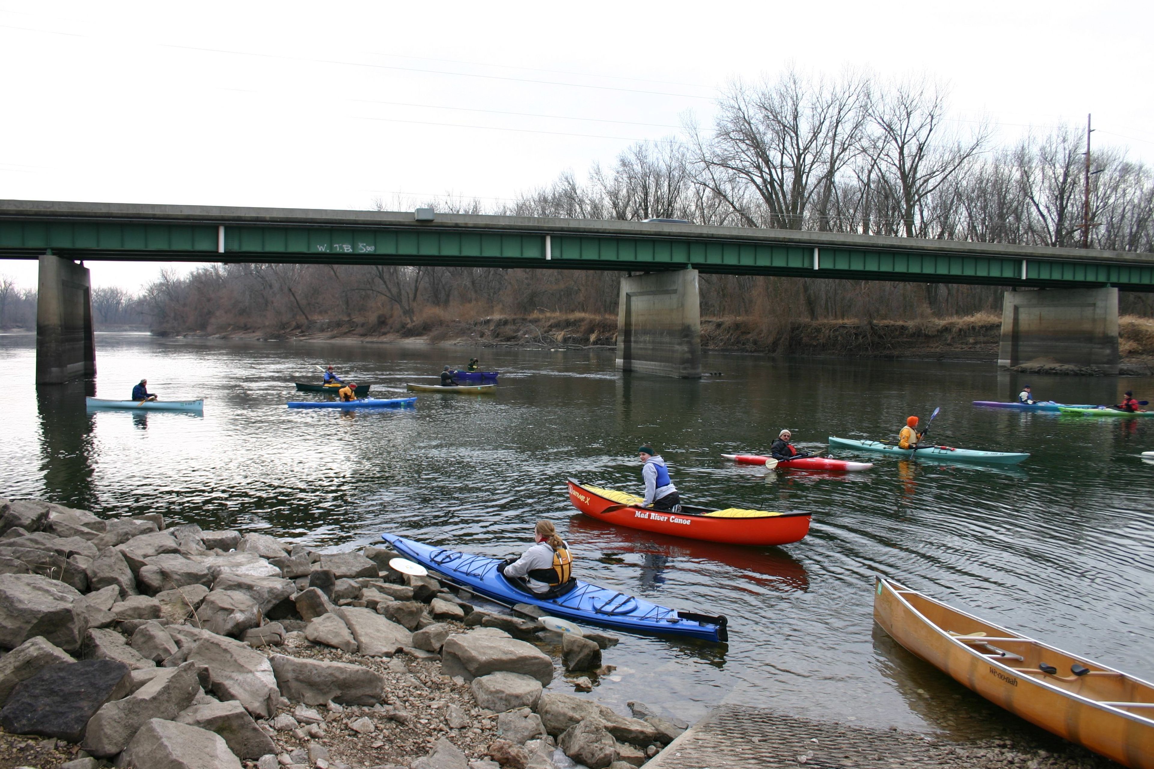 New Year's Day paddle. Photo by Kelli Phillips.