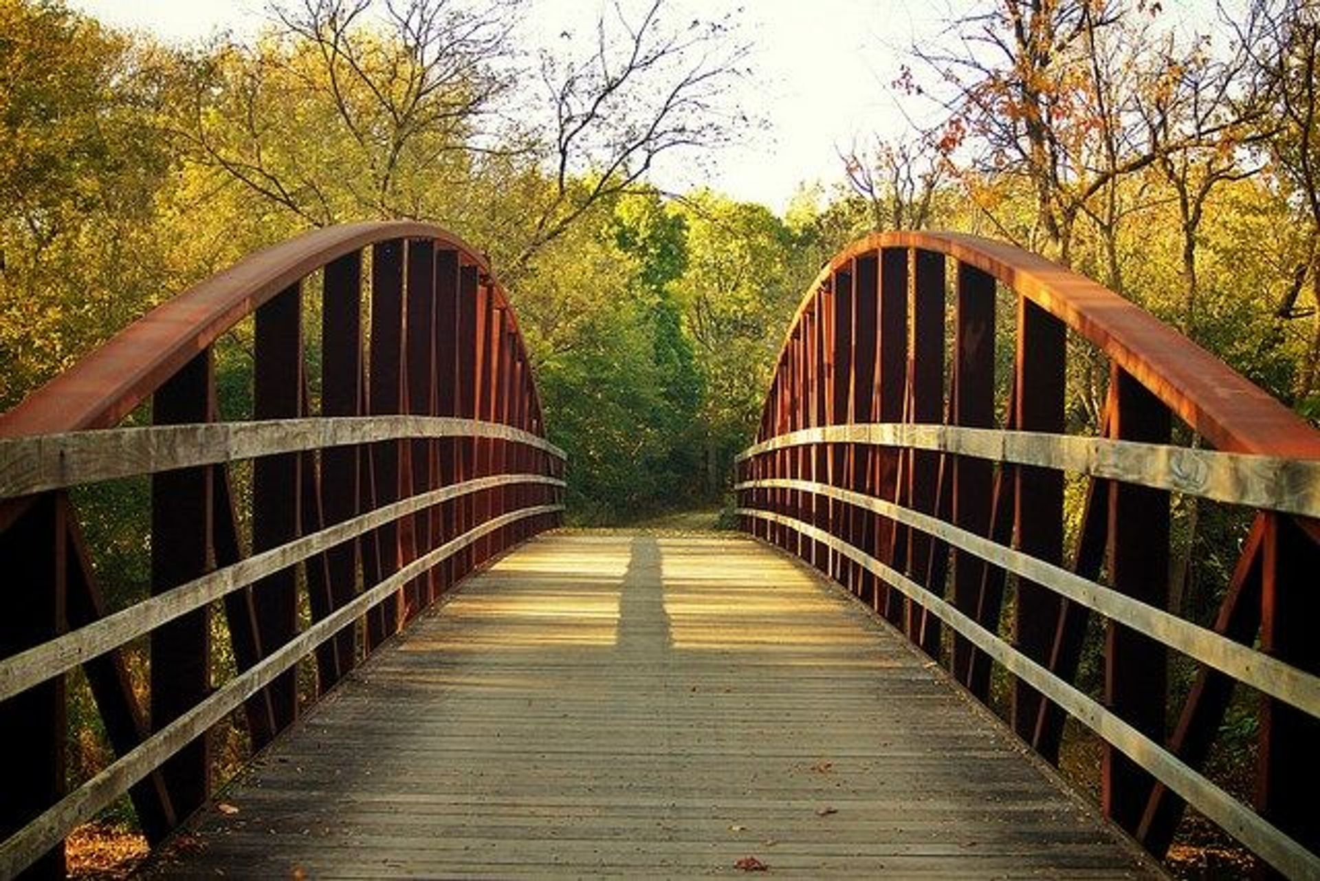 the Des Plaines River Trail crosses the river and its tributaries many times over its 31.4 miles.