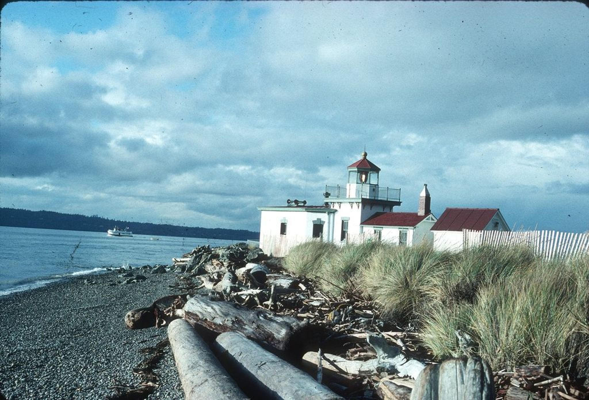 West Point Light Station. The lighthouse is listed in the National Register of Historic Places. Photo by Seattle Muni Archives/wiki.