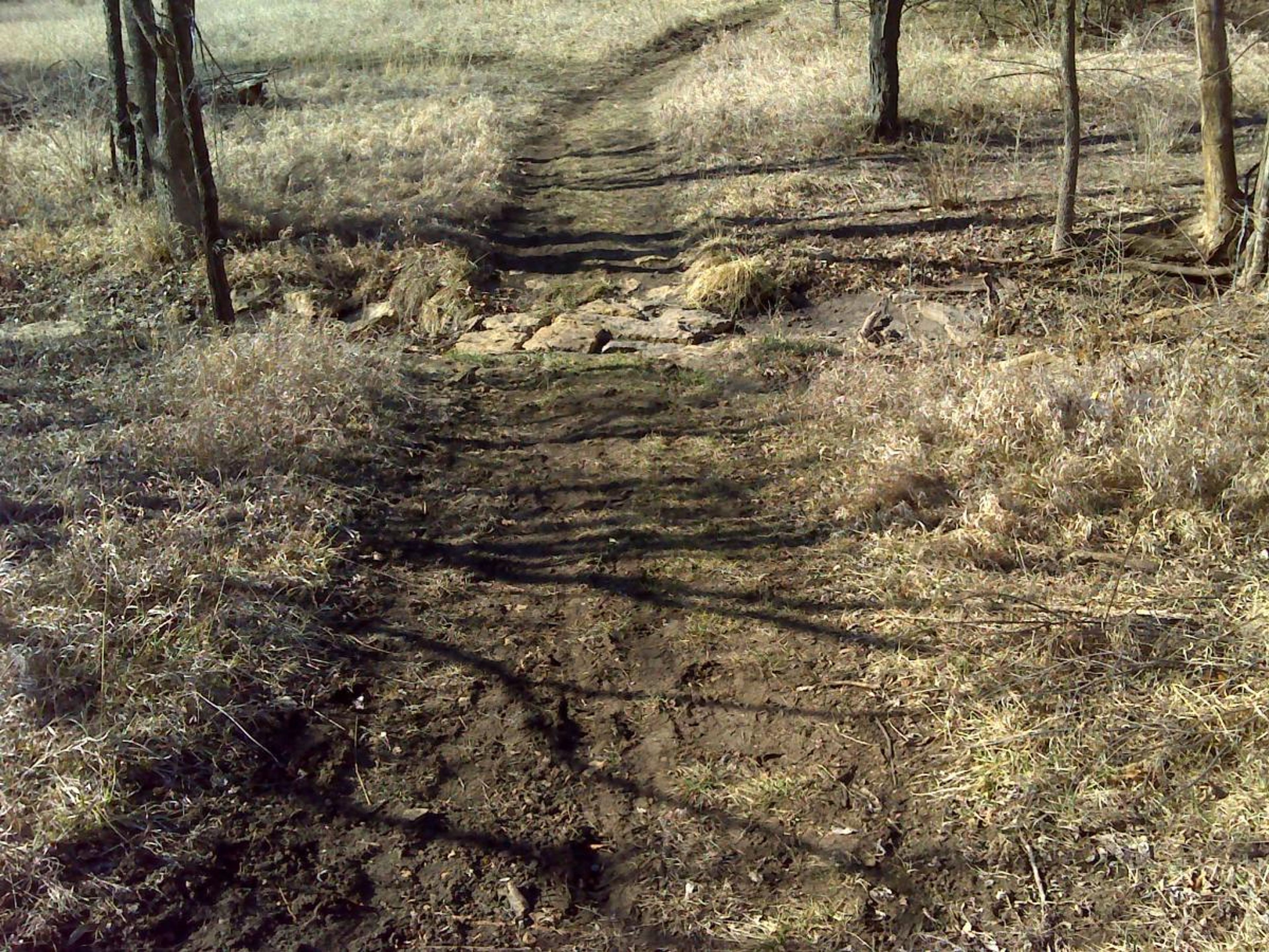 A small stone crossing out in the prairie. Photo by Singletracks.com/Schmo.