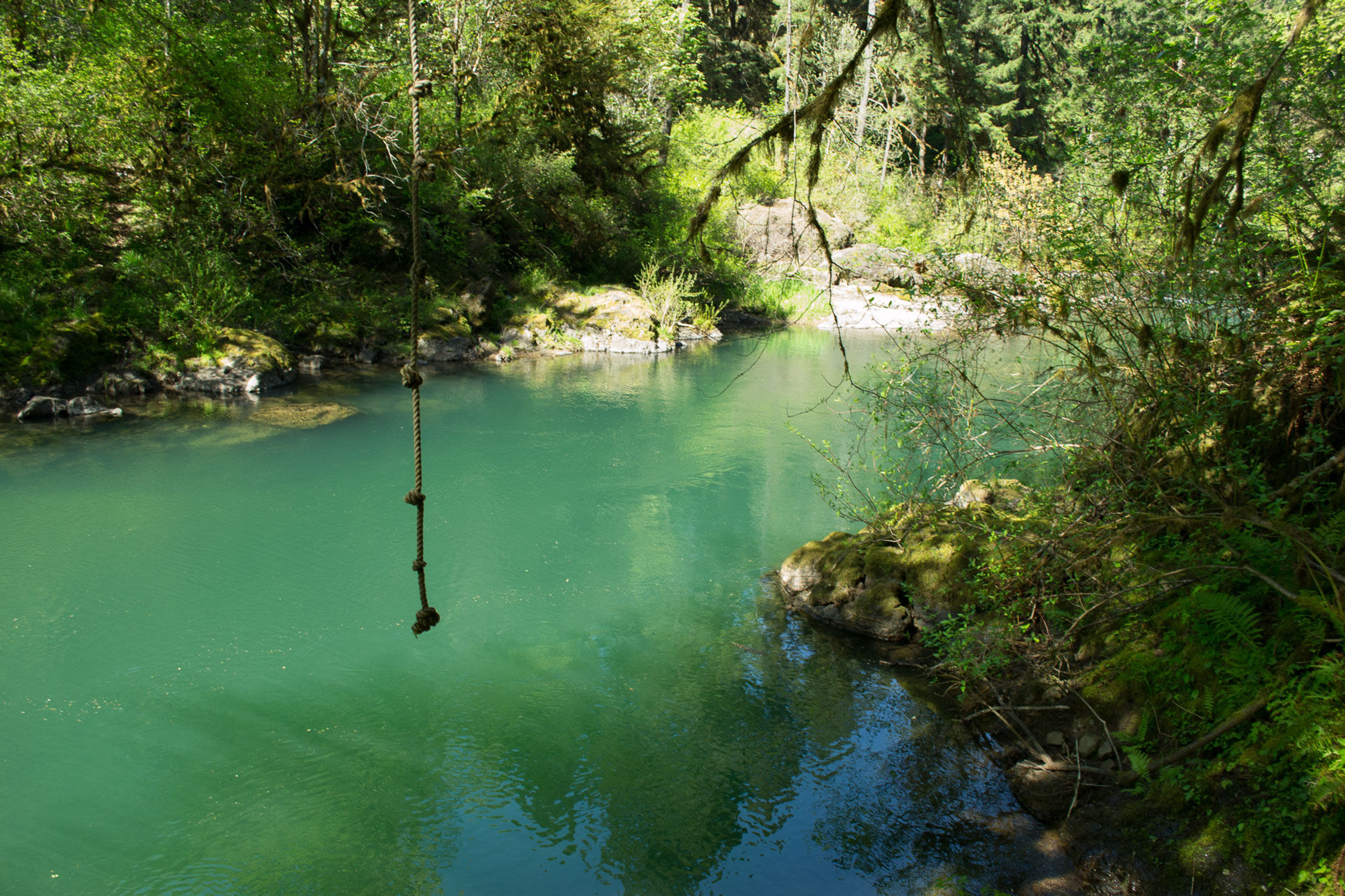 One of many swimming holes along the trail.