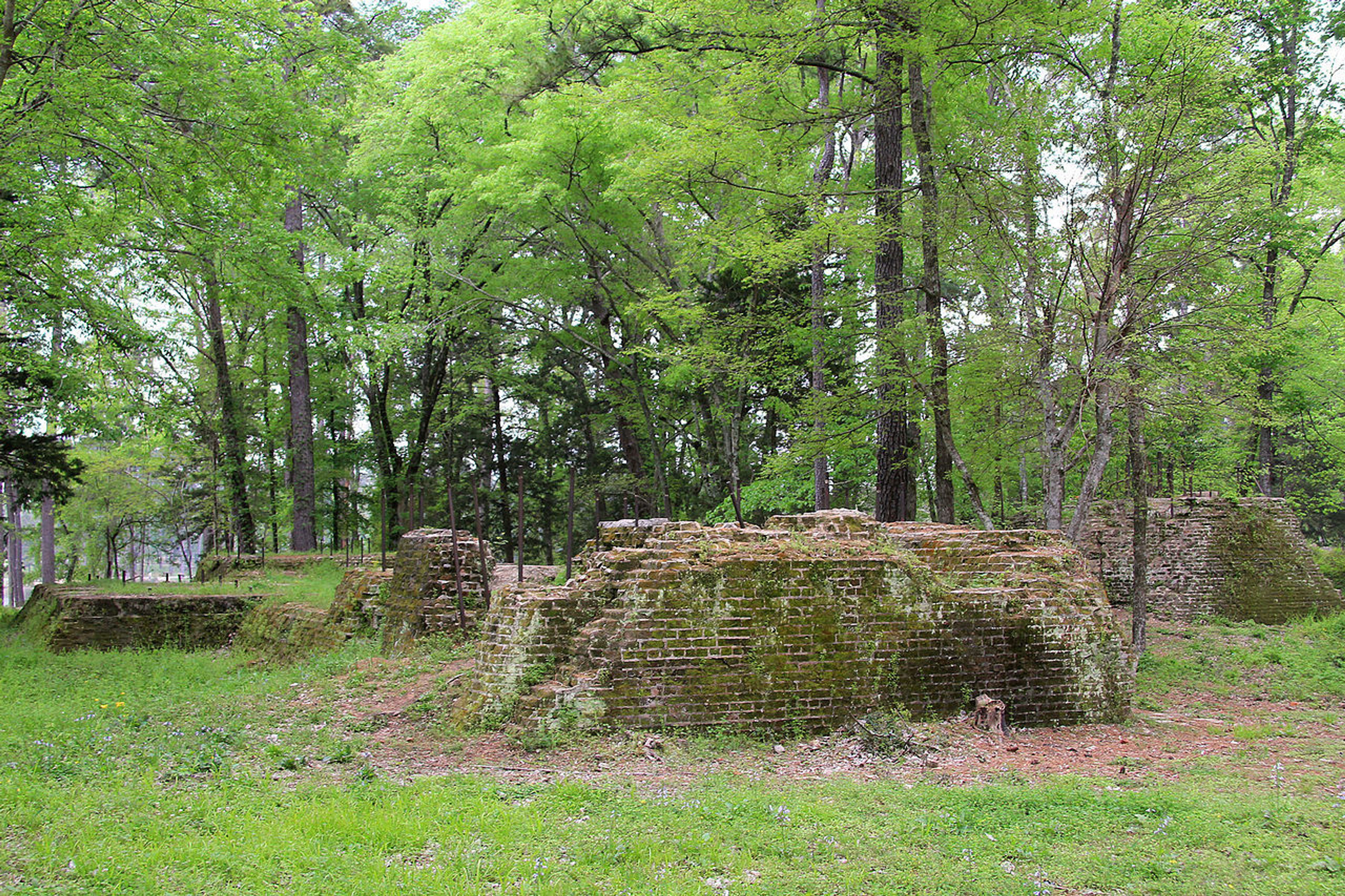 The ruins of the Four C Mill, a former sawmill, in Ratcliff Lake Recreation Area, Houston County, Texas. Photo by Larry D. Moore.