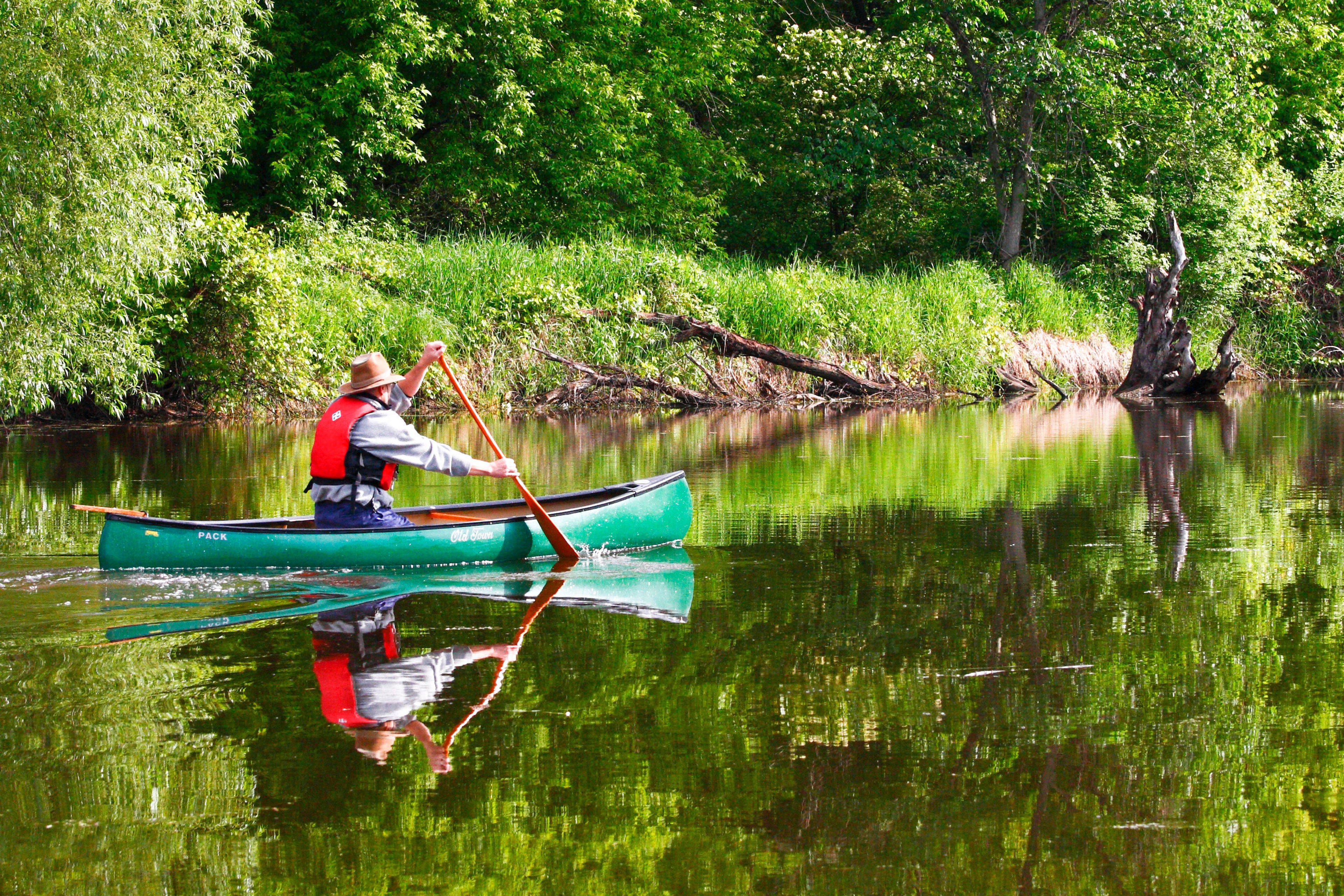 Upper Fox River Scene-Eureka; Photo by Steve Wagne