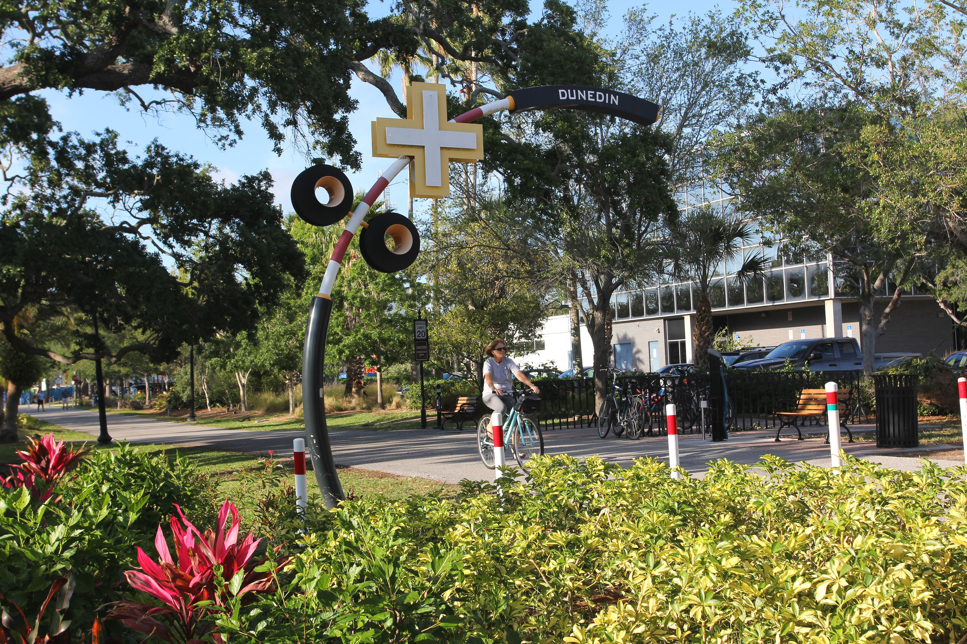 Pinellas trail rider in Dunedin. Photo by Doug Alderson.