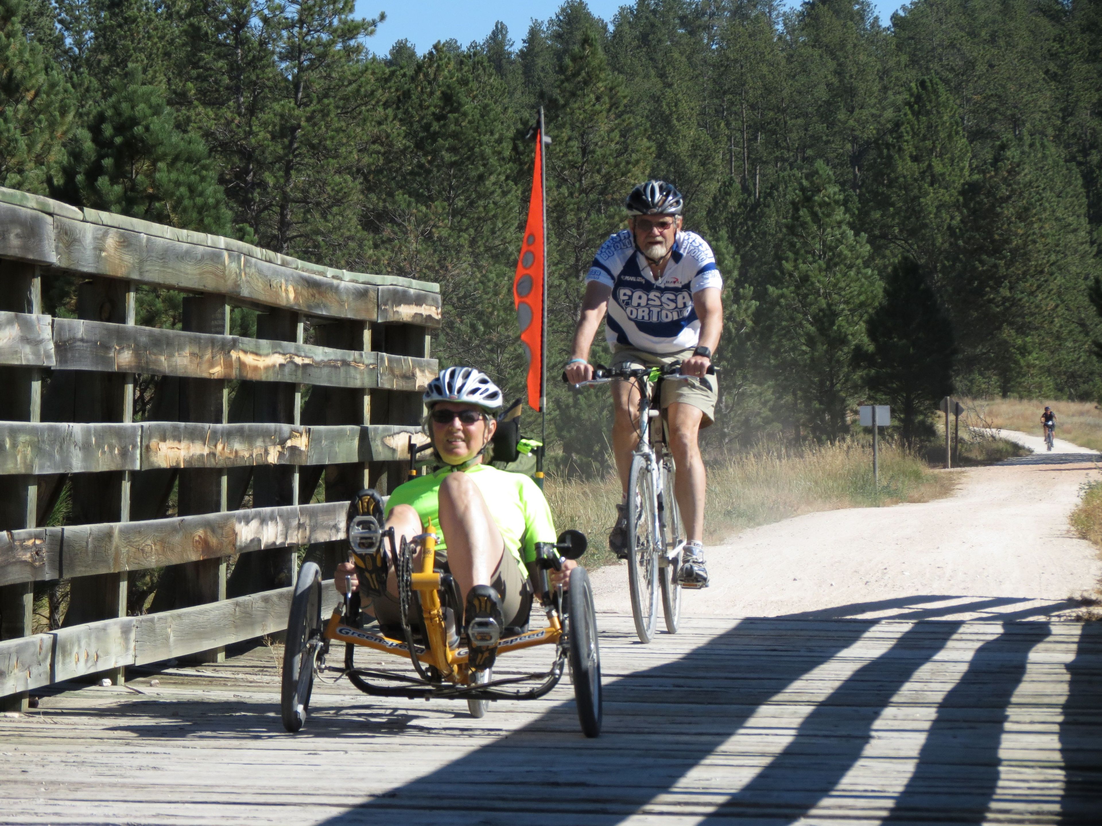 The George S. Mickelson Trail is good for all bicycle styles and rider abilities. Photo by Brooke Smith.