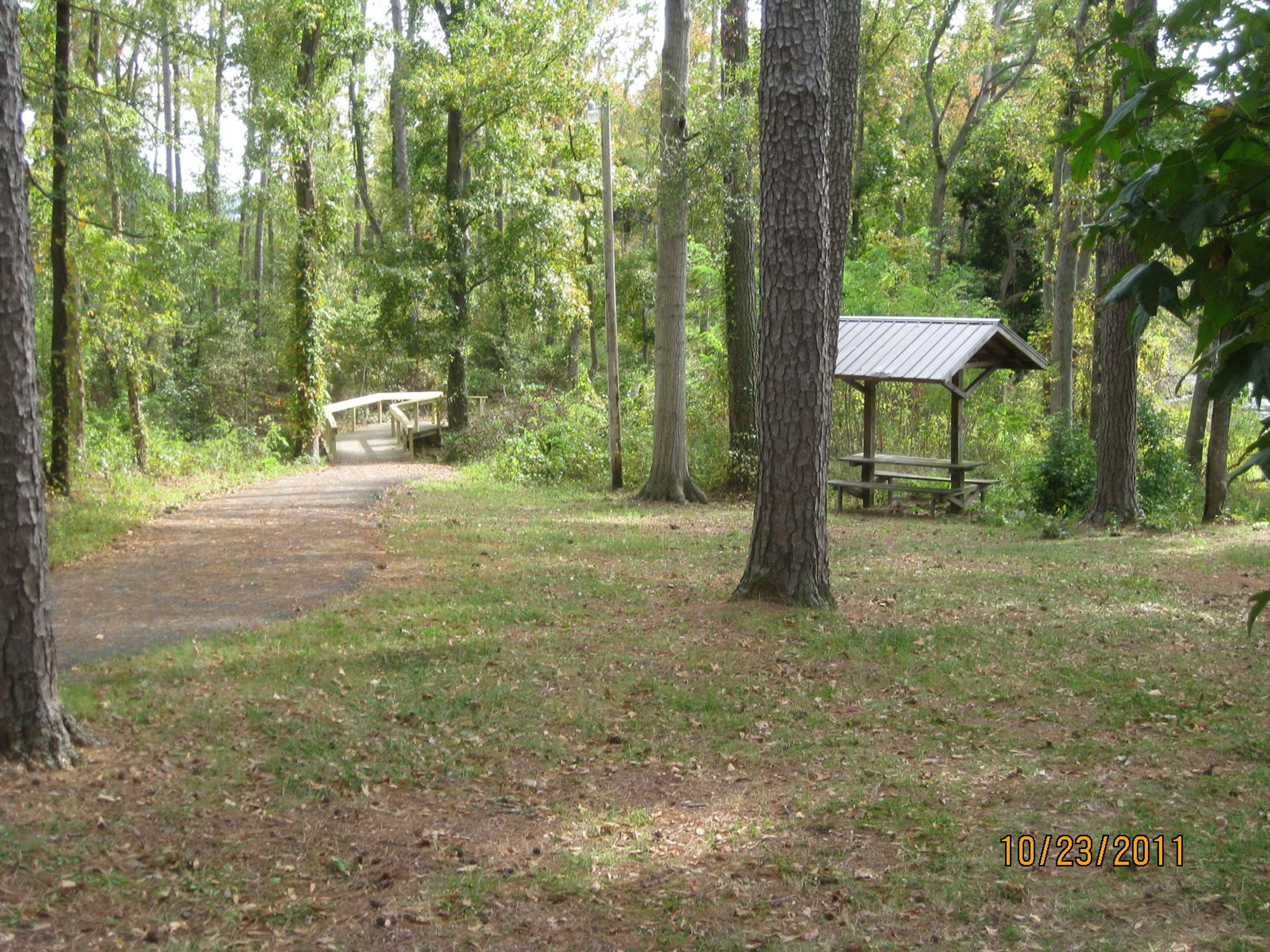 Boardwalk and rest area