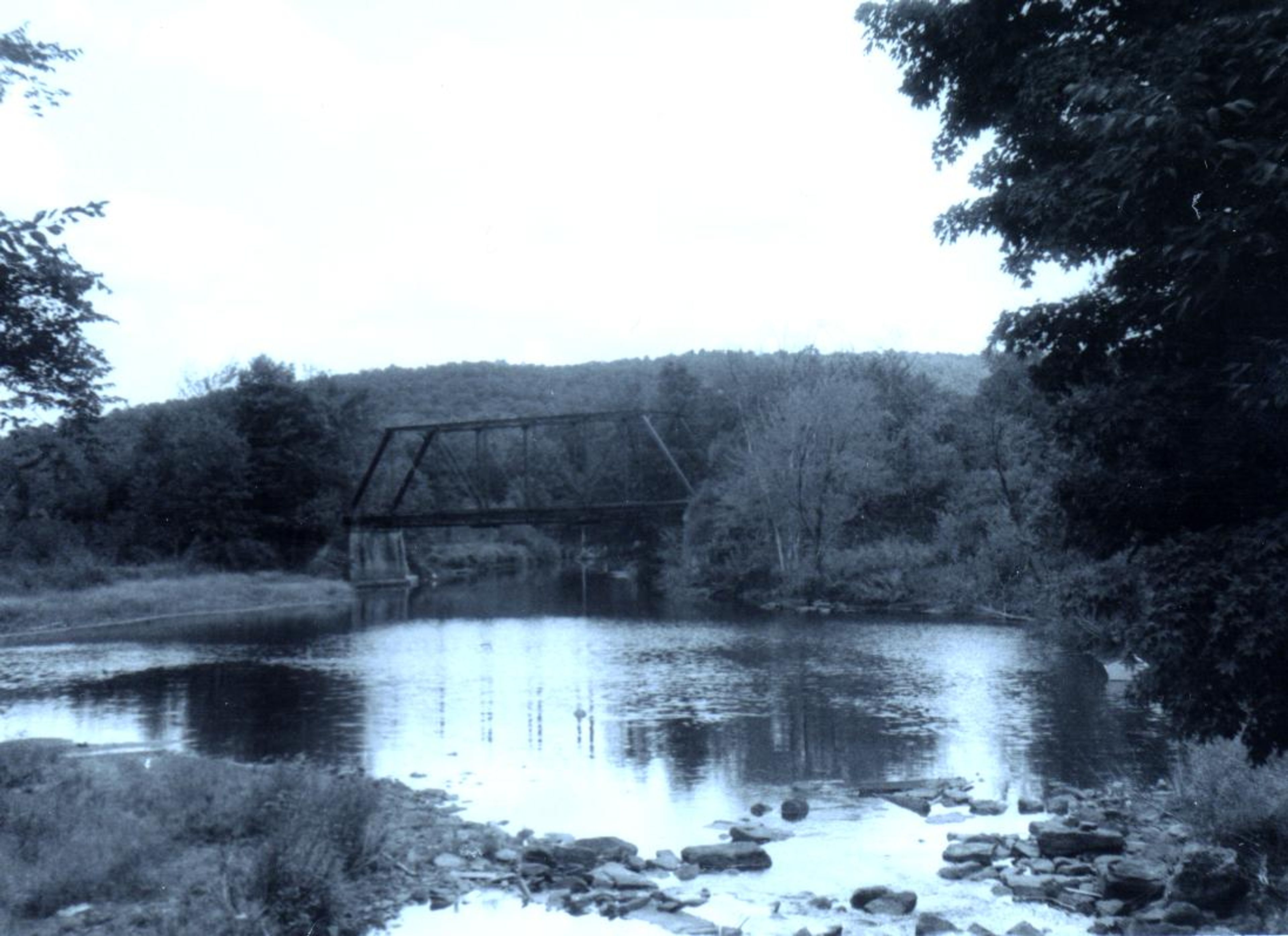 Old Trolley Bridge across Quinebaug at East Brimfield. Photo by Ken Lucier.