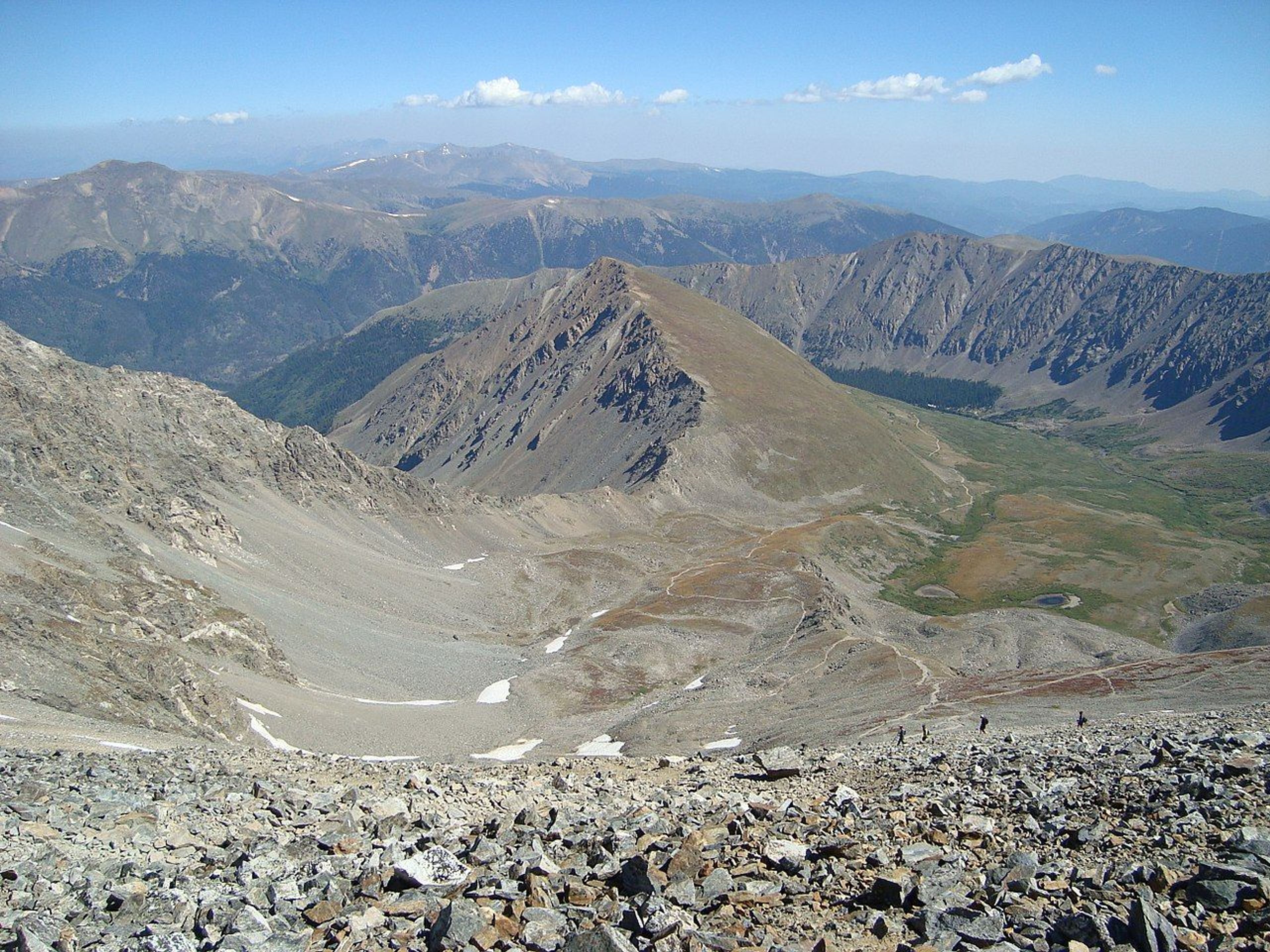 Grays Peak Trail almost from the top. Photo by Pimlico27/wiki.