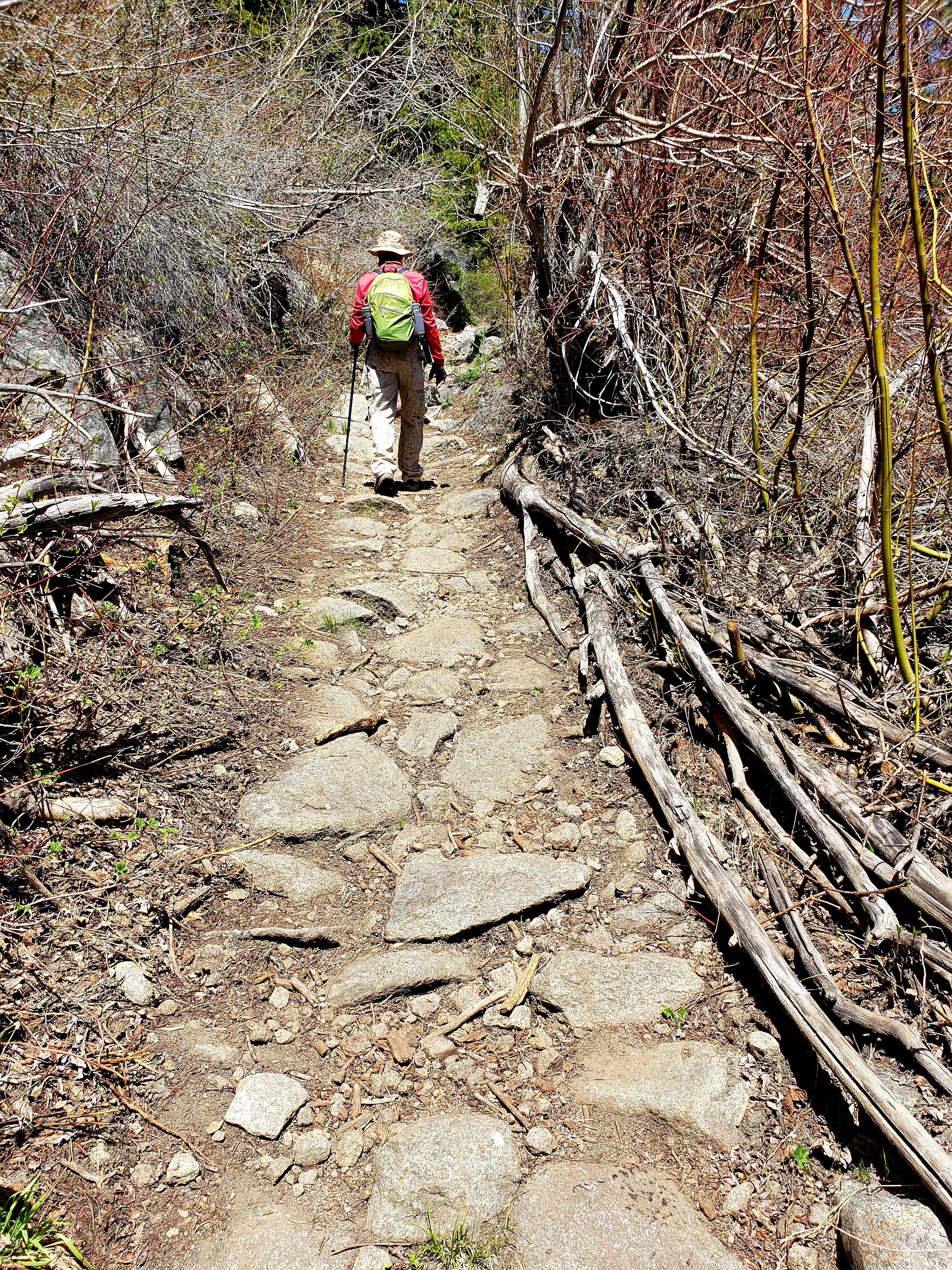 Hawley Grade begins it's ascent. Photo by Kris Jenning.