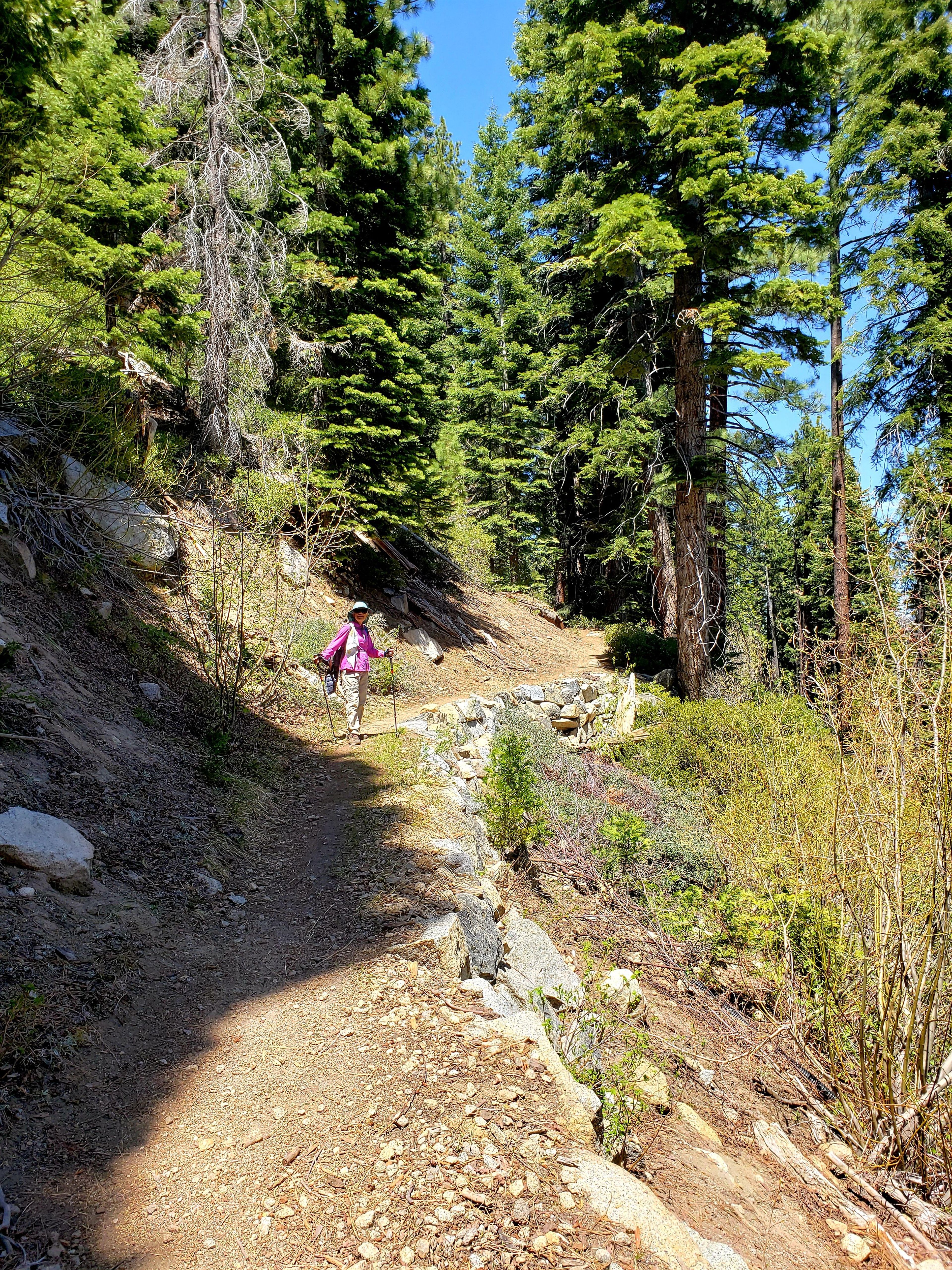 Amazing retaining rock walls on Hawley Grade Rd. Photo by Kris Jenning.