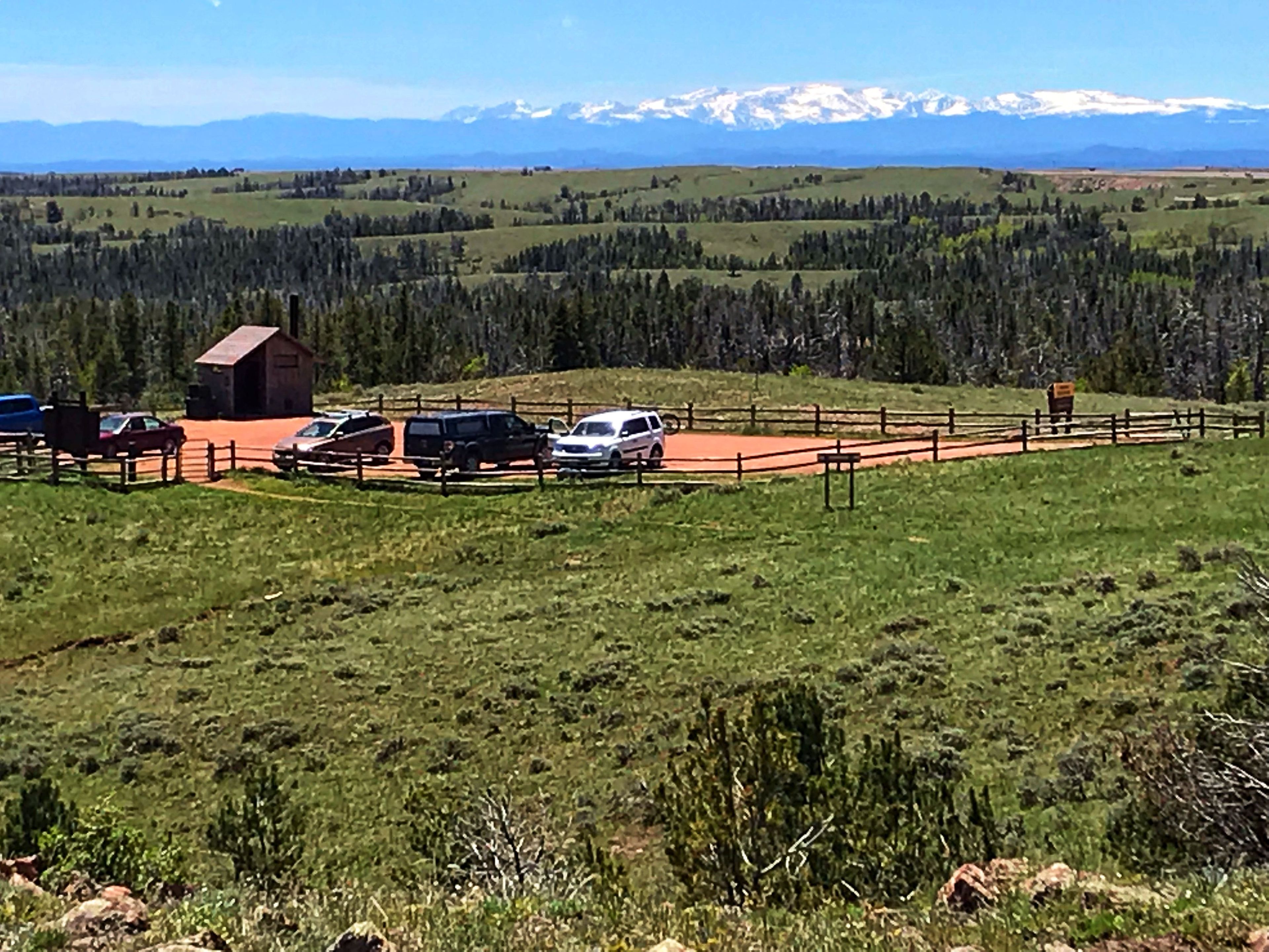 West parking area. Photo by Pam Riches.