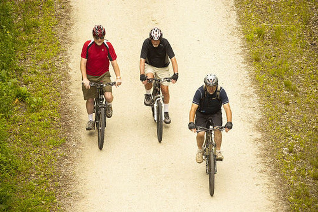 Biking on High Bridge Trail