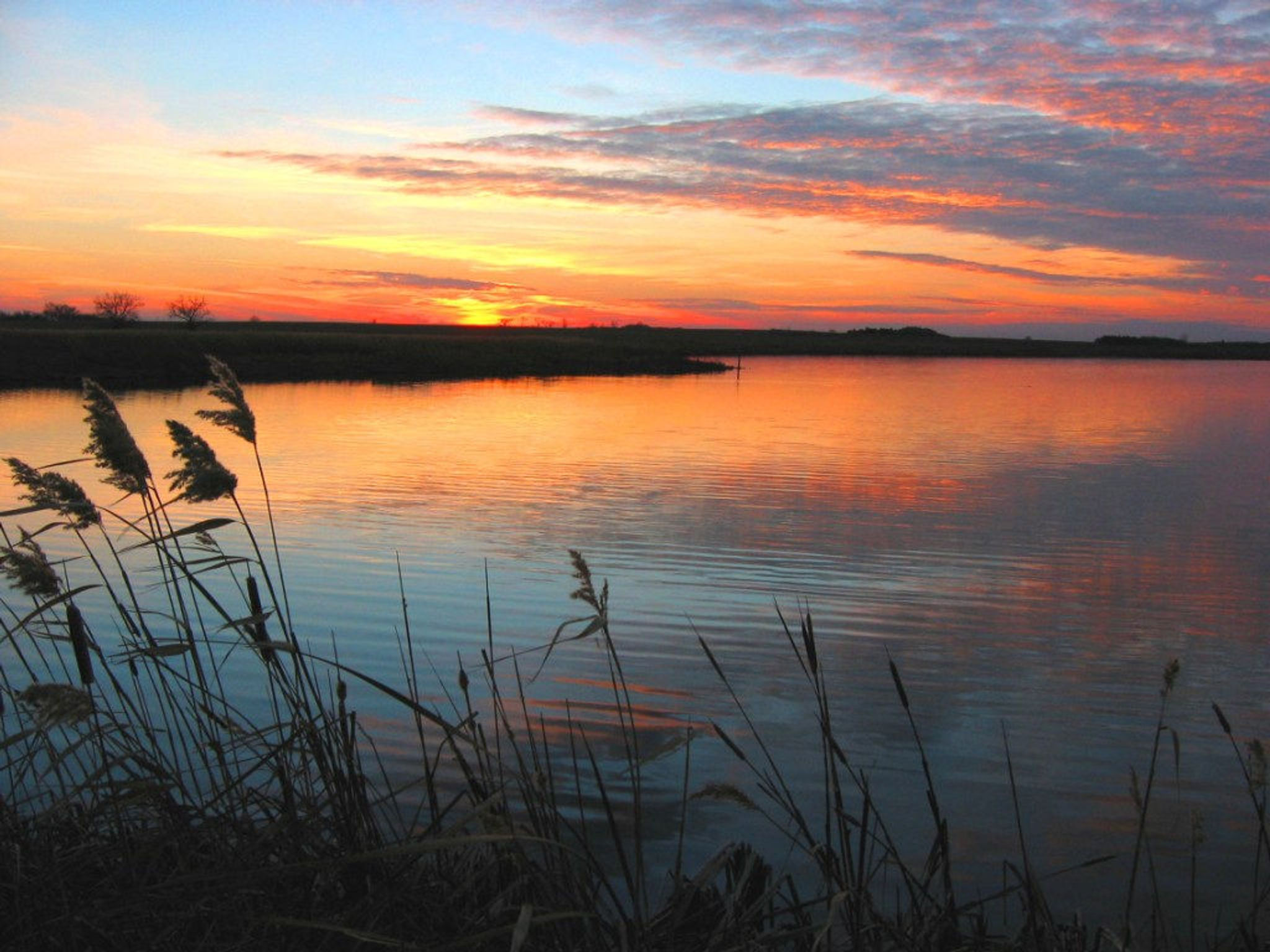 November sunset at the refuge. Photo by Gary Eslinger/USFWS.