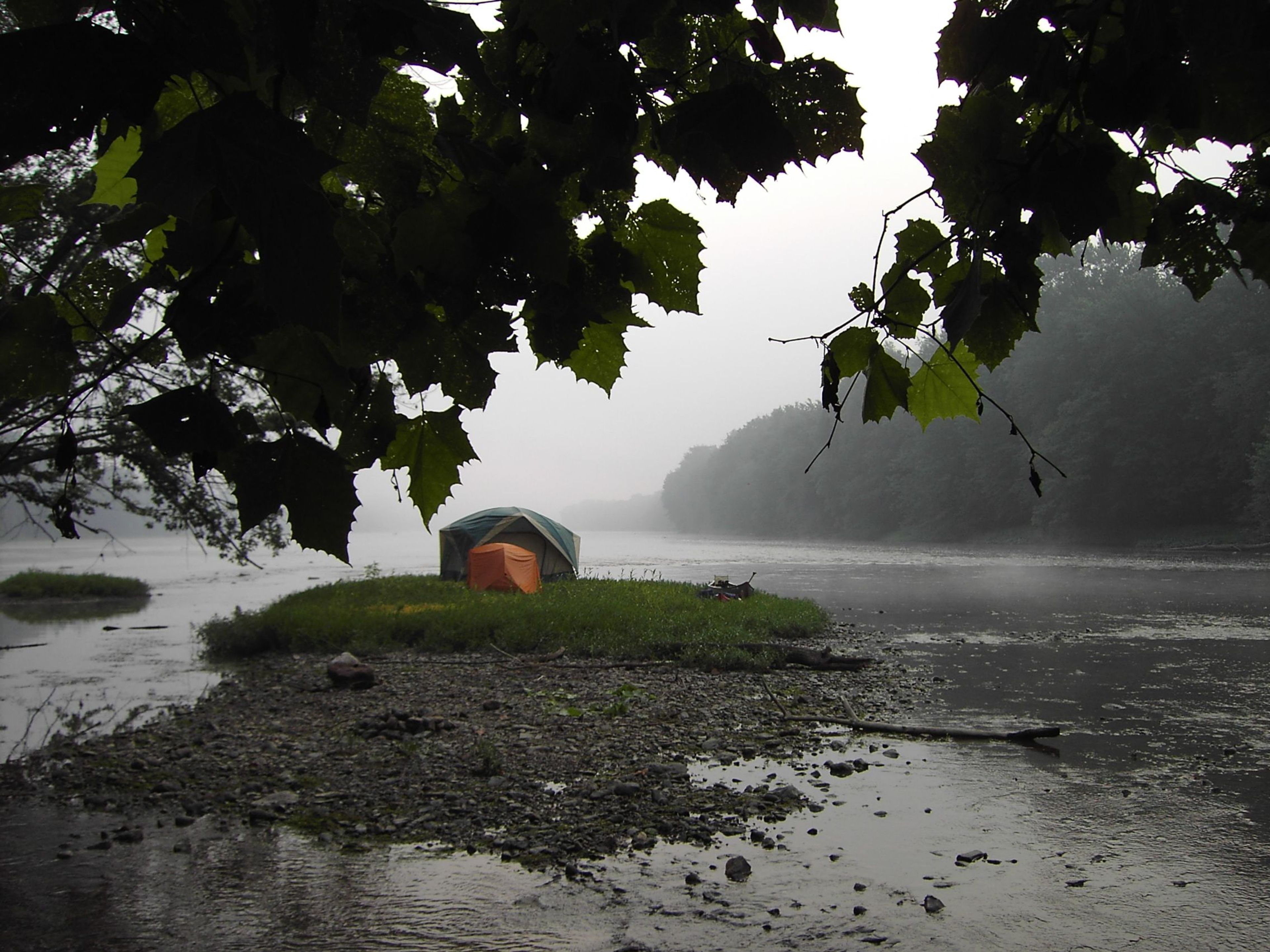 Island camping.