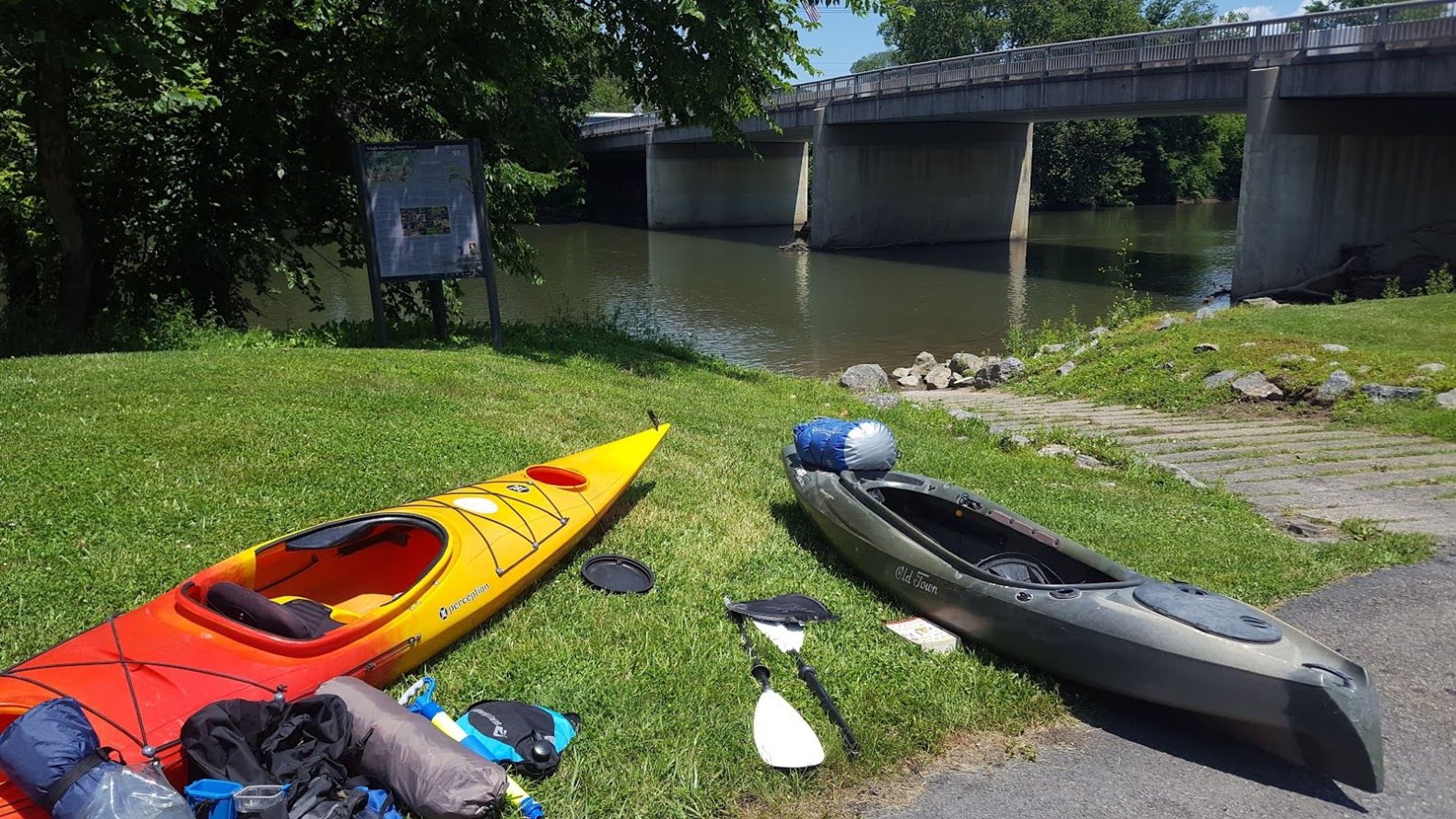 Huntingdon, PA put in at Riverside Park. Photo by David Fregly.