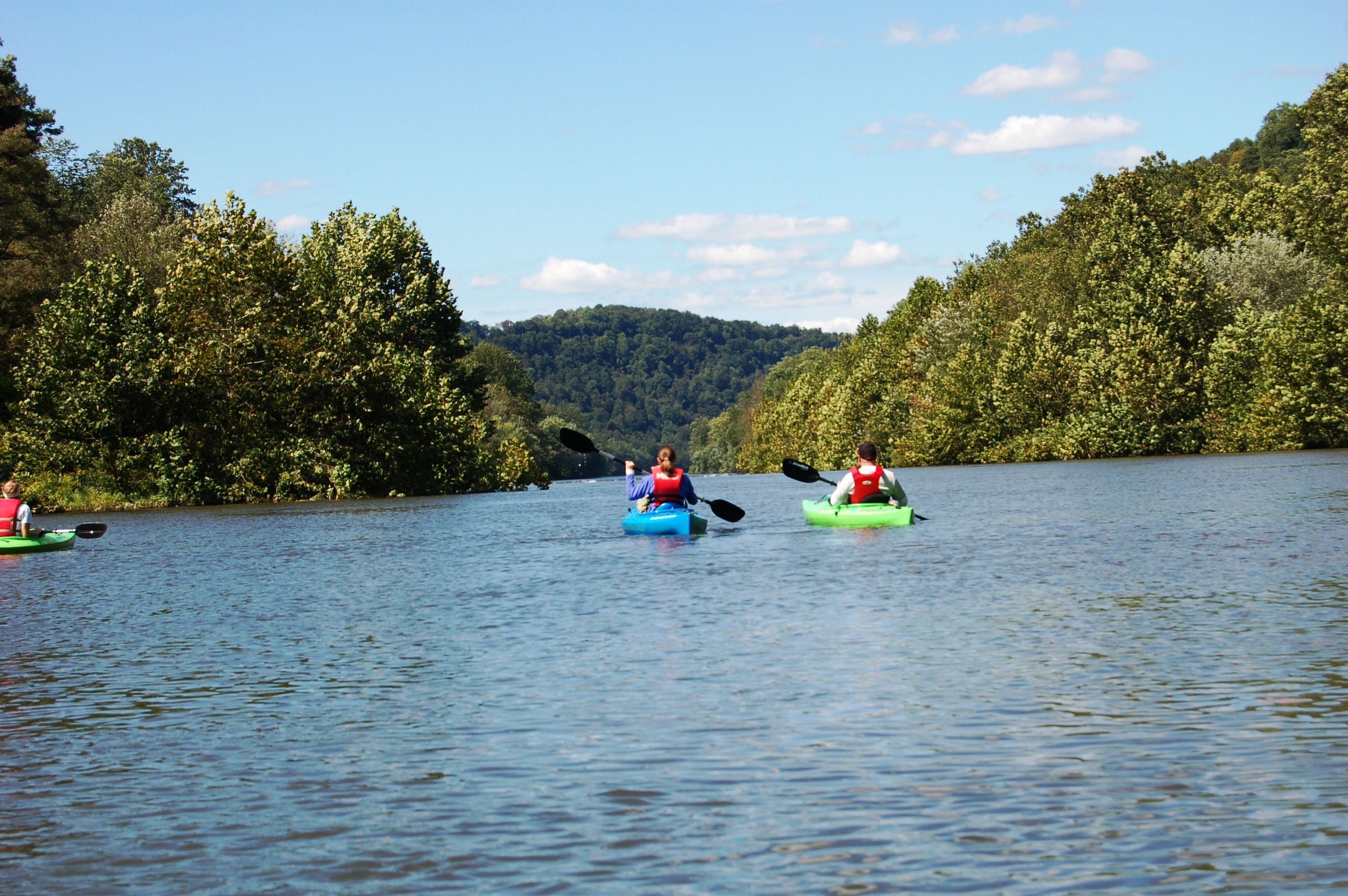 Paddlers on the Kiski-Conemaugh Rivers Water Trail