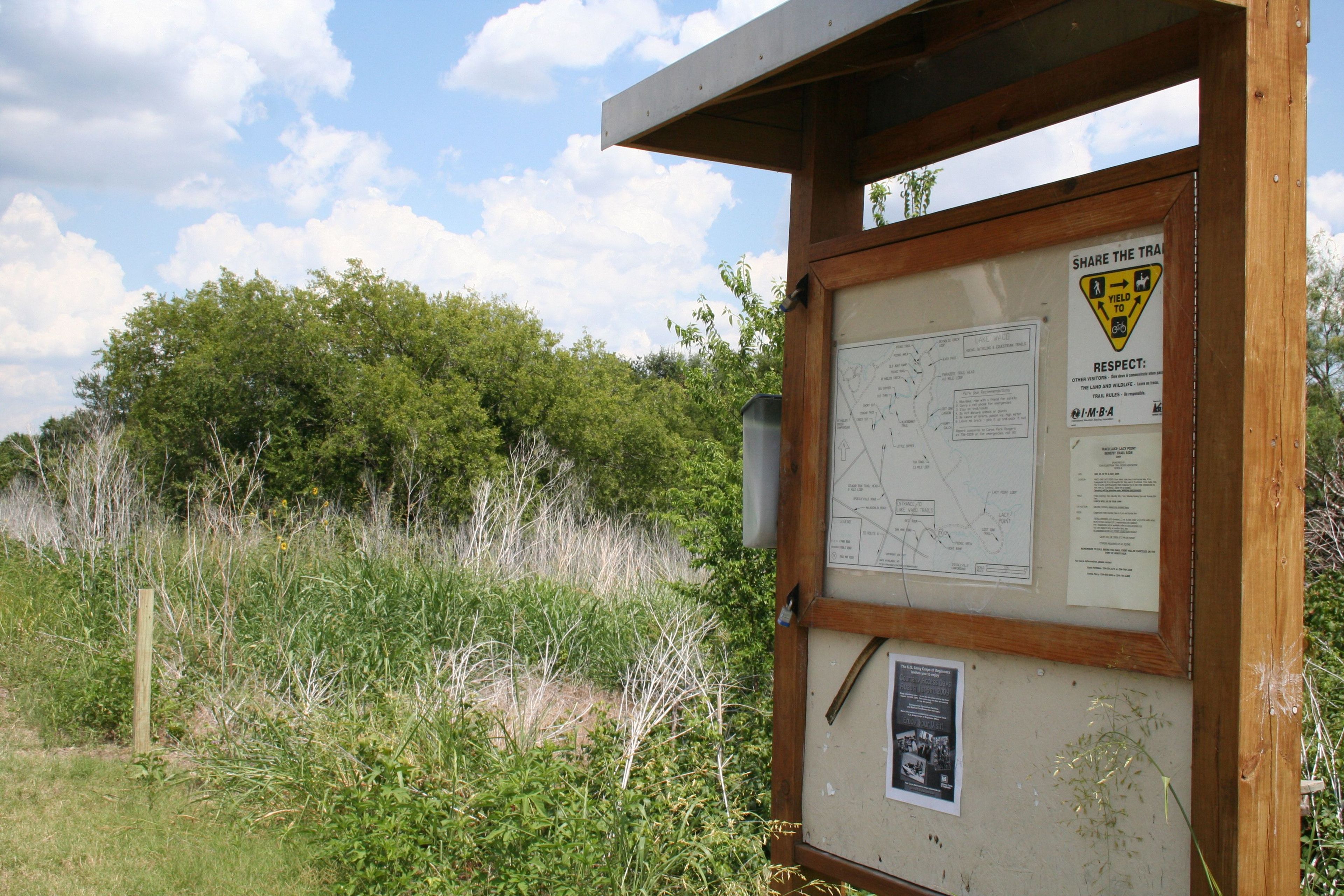 Trail entrance sign. Photo by Carl M. Smith.